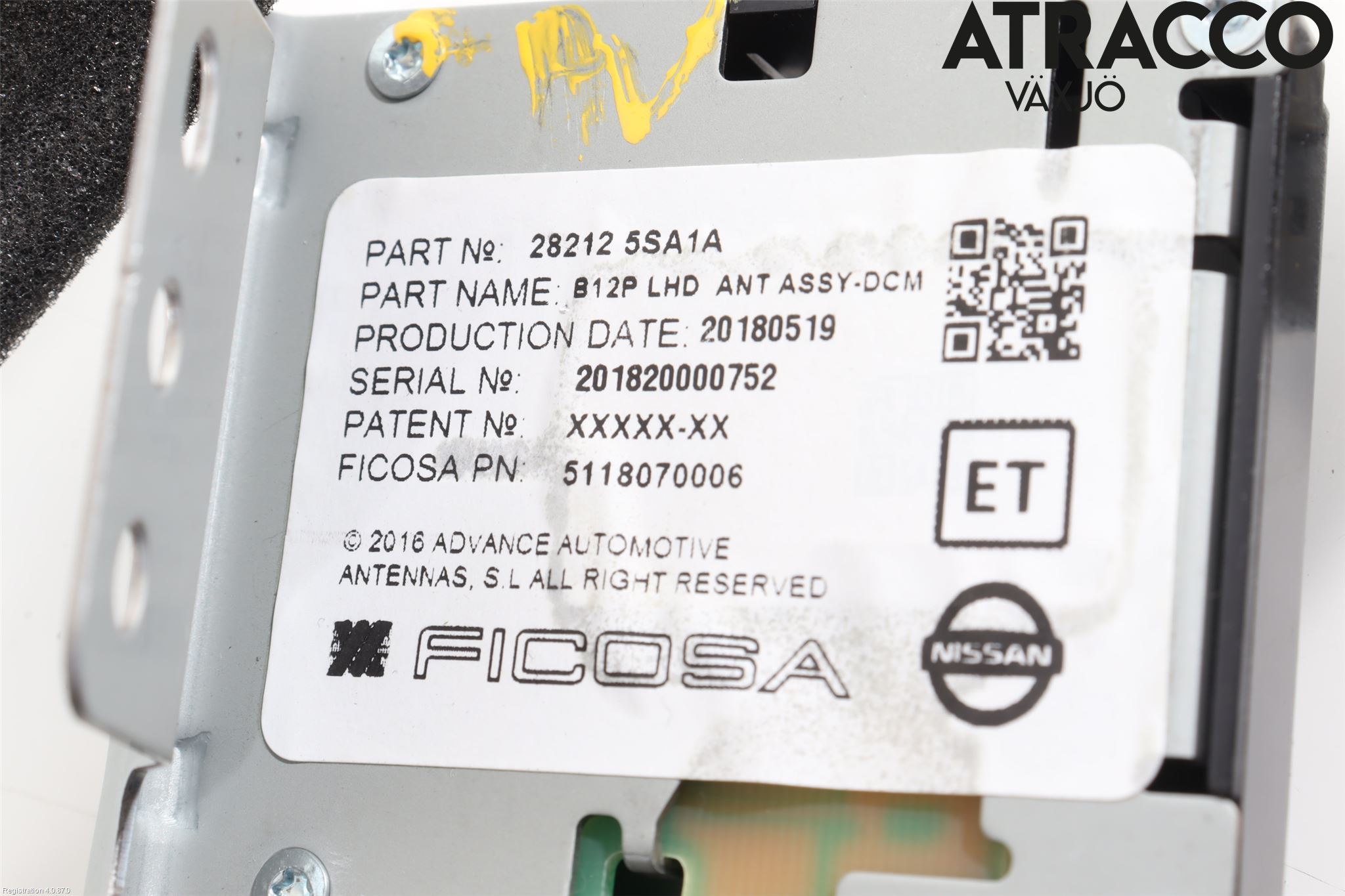 Nissan LEAF 18- Antenn El