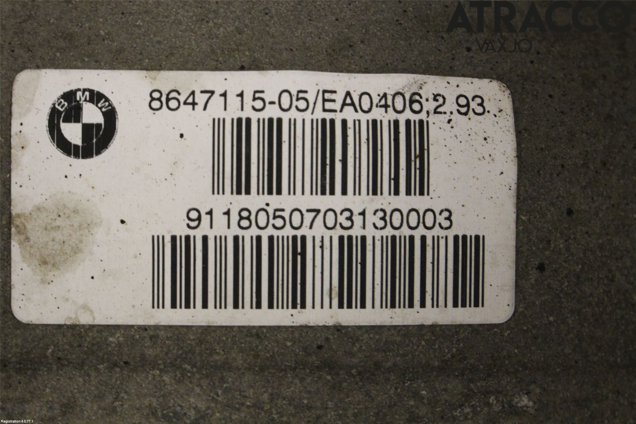 BMW 5 G30/G31/F90 17-23 Bakväxel-Diff