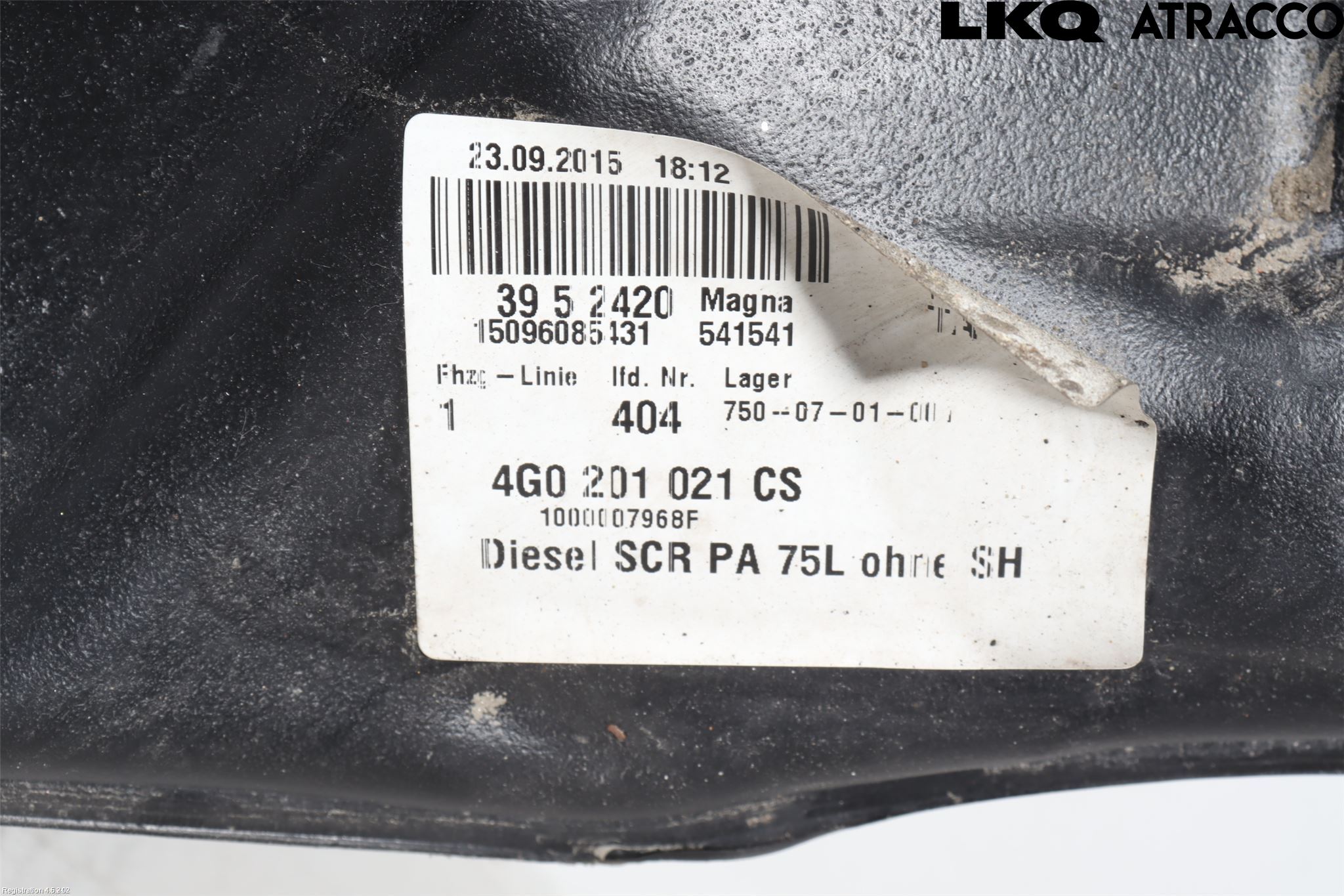 Audi A6/S6 4G 11-18 Bränsletank Diesel