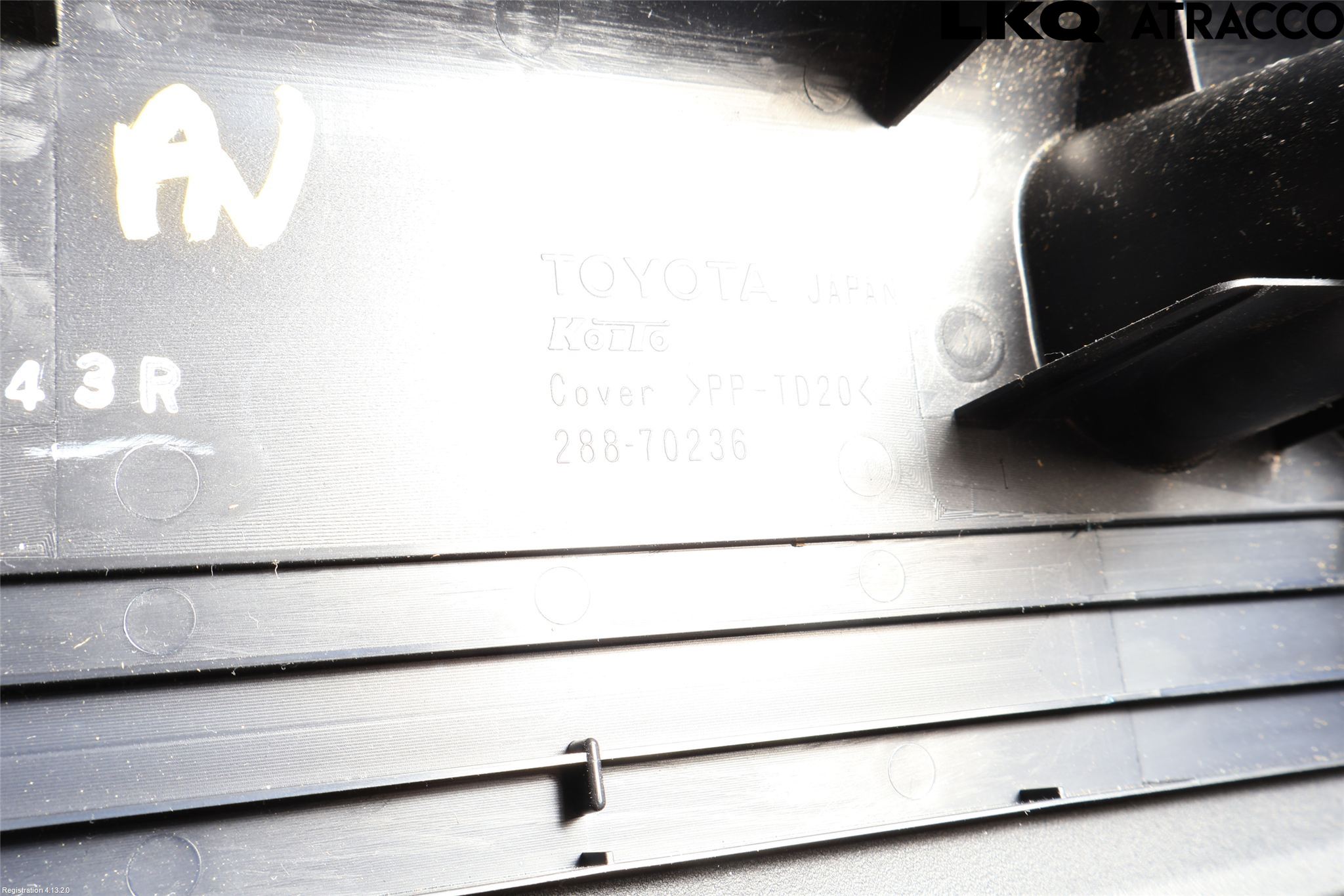 Toyota VERSO-S 11-16 Bromsljus Bakruta