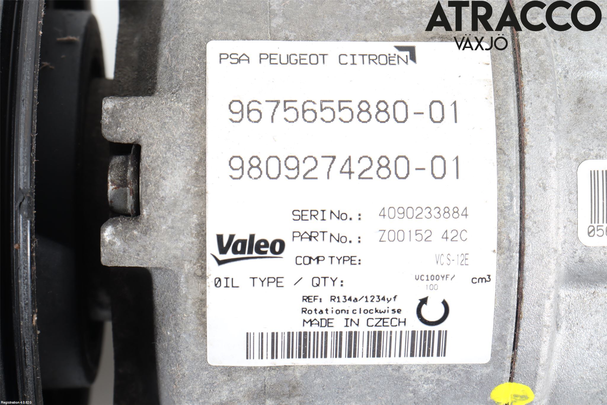 Peugeot 308 14-21 Ac Kompressor