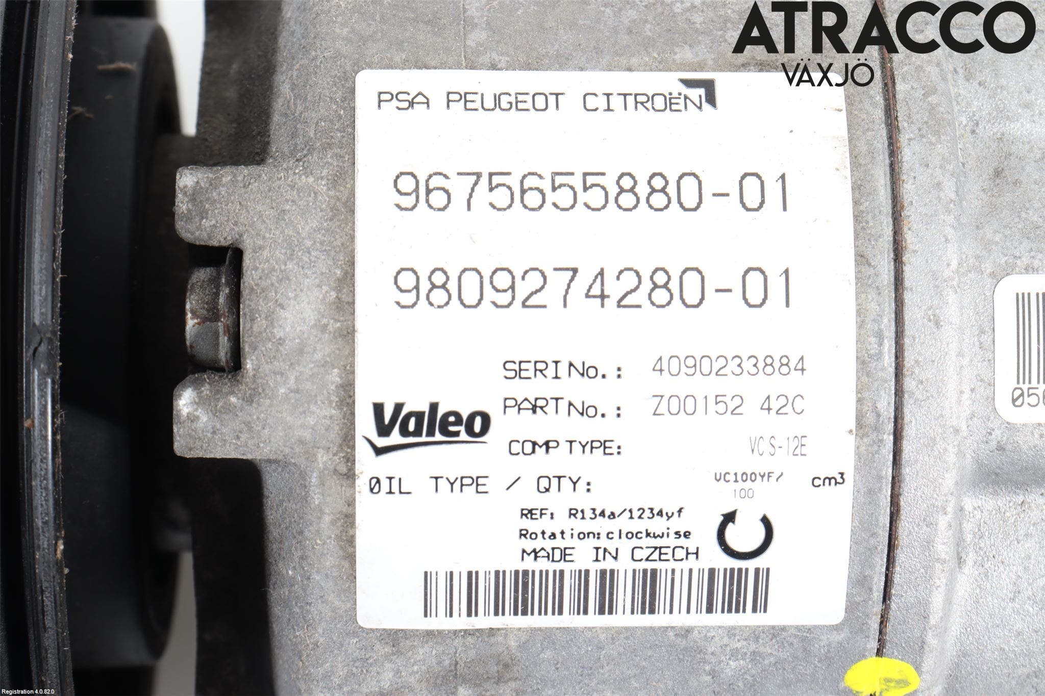 Peugeot 308 14-21 Ac Kompressor