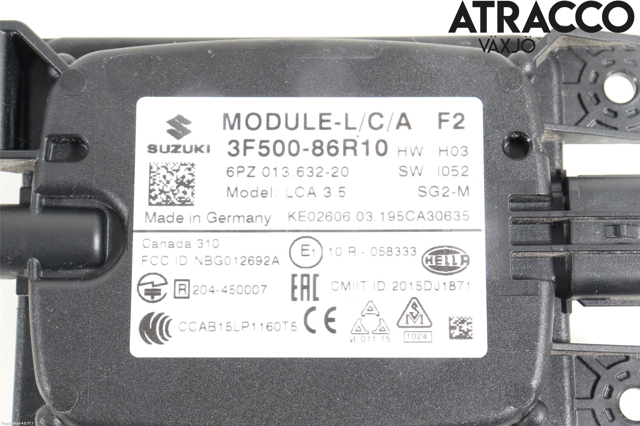 Suzuki VITARA 15- Sensor Aktivt Kollisionsskydd