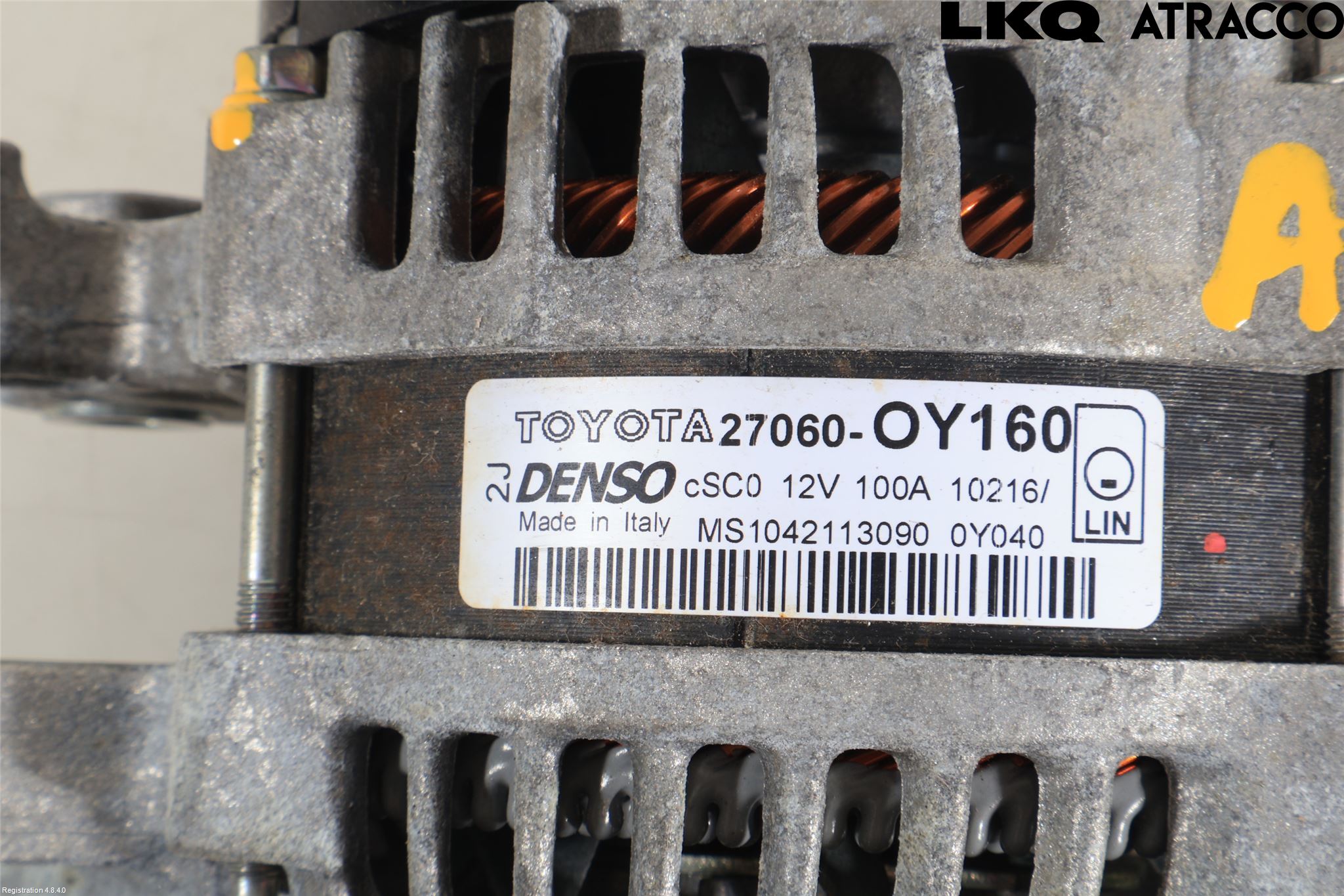 Toyota YARIS XP130 15-20 Generator