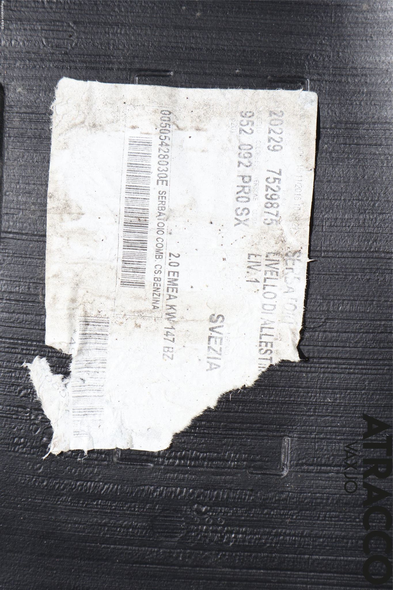 Alfa GIULIA Bränsletank Insprutning