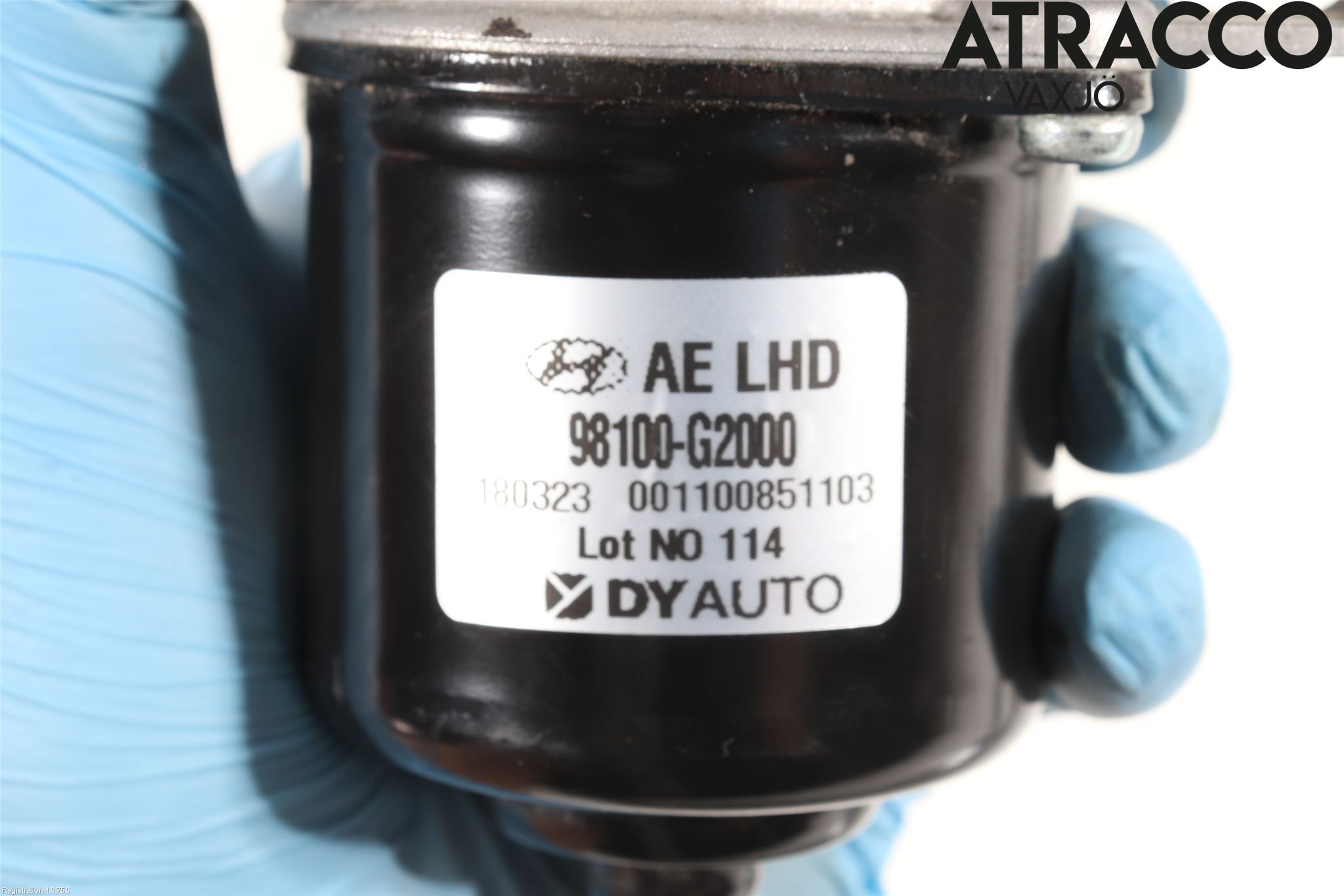 Hyundai IONIQ AE 17-22 Torkarmotor Vindruta