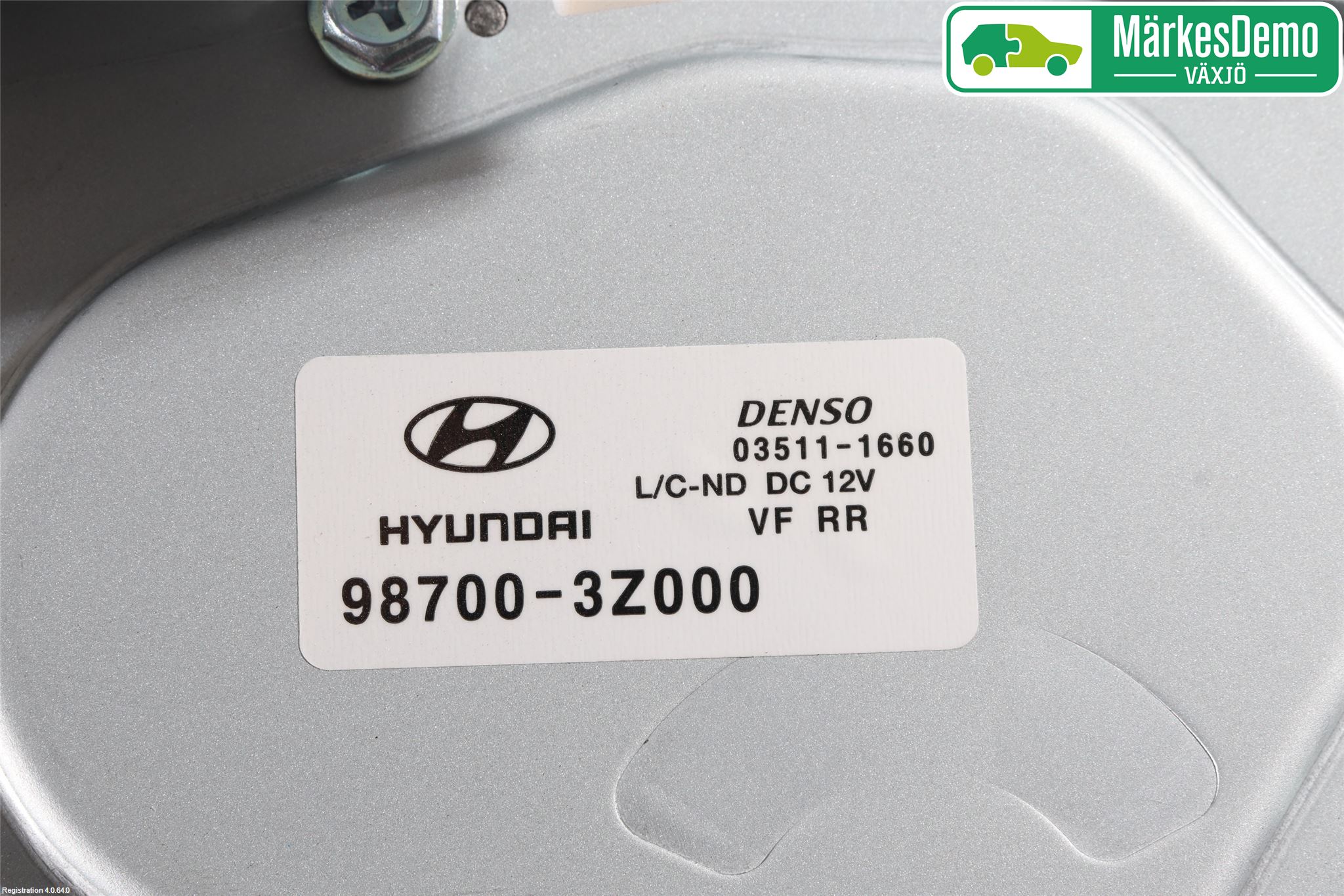 Hyundai i40 16-18 Torkarmotor Baklucka