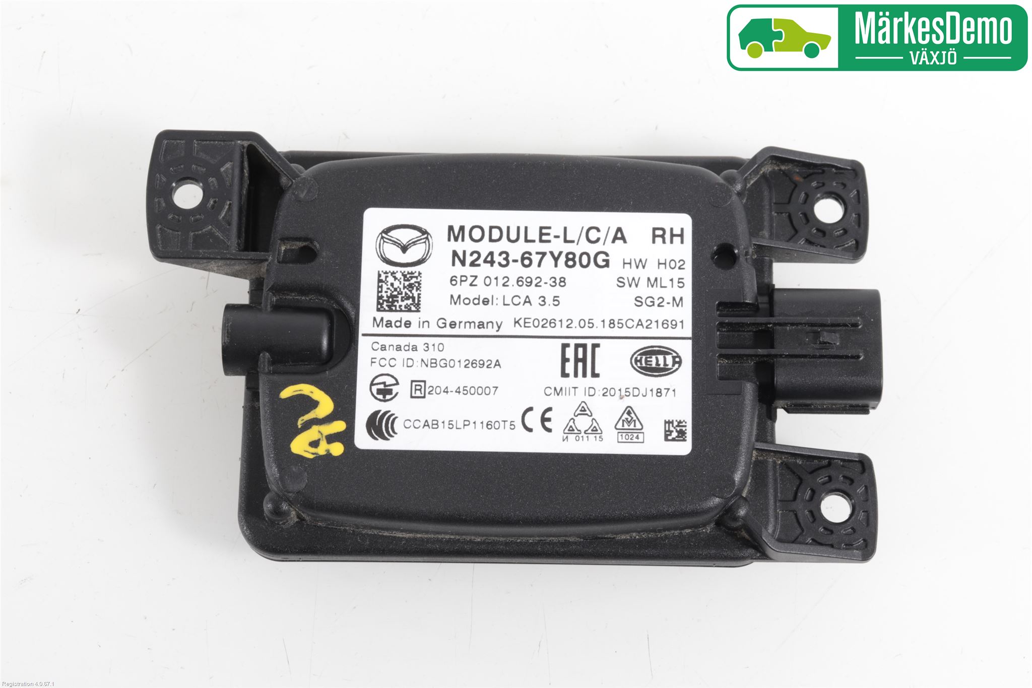 Mazda MX-5 IV (ND/ND2/ND3) MIATA 15- Sensor Aktivt Kollisionsskydd