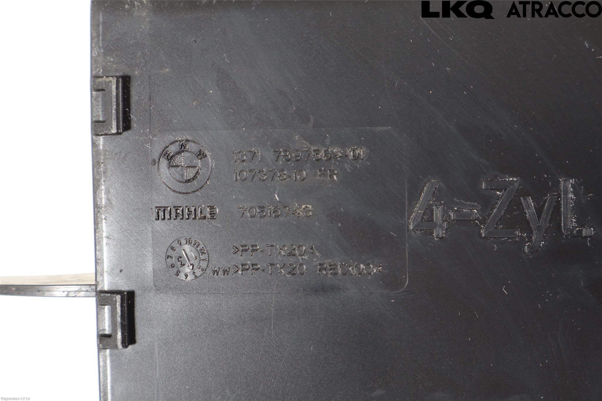 BMW 3 F30/F31/F80 12-19 Förg-Bälg-Rör Mot Luftr