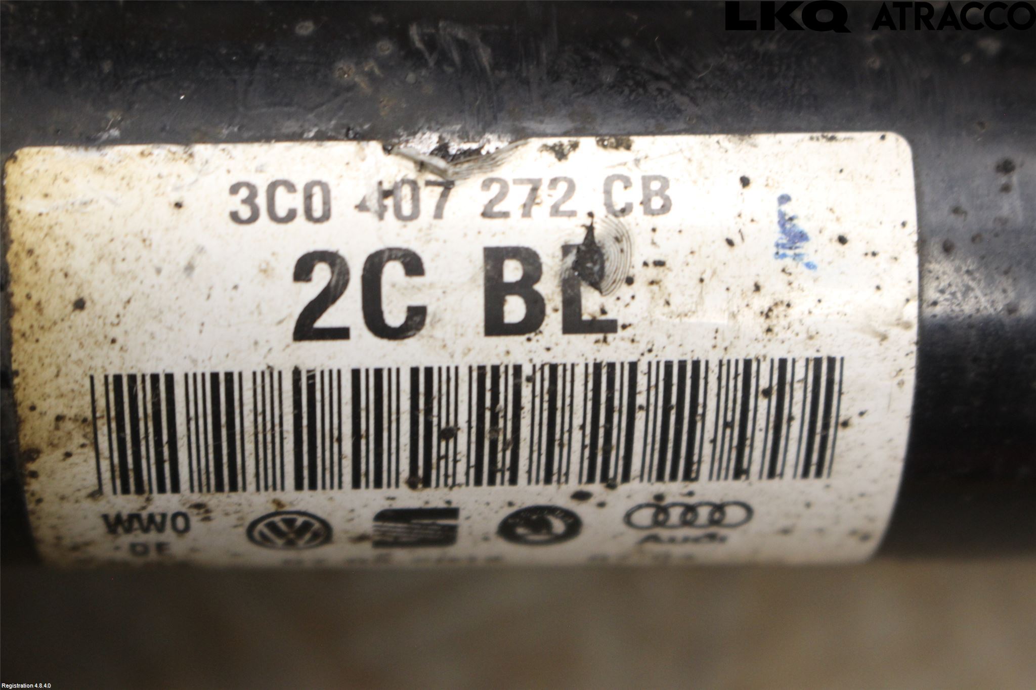 Volkswagen VW PASSAT 11-14 Drivaxel Fram Vänster