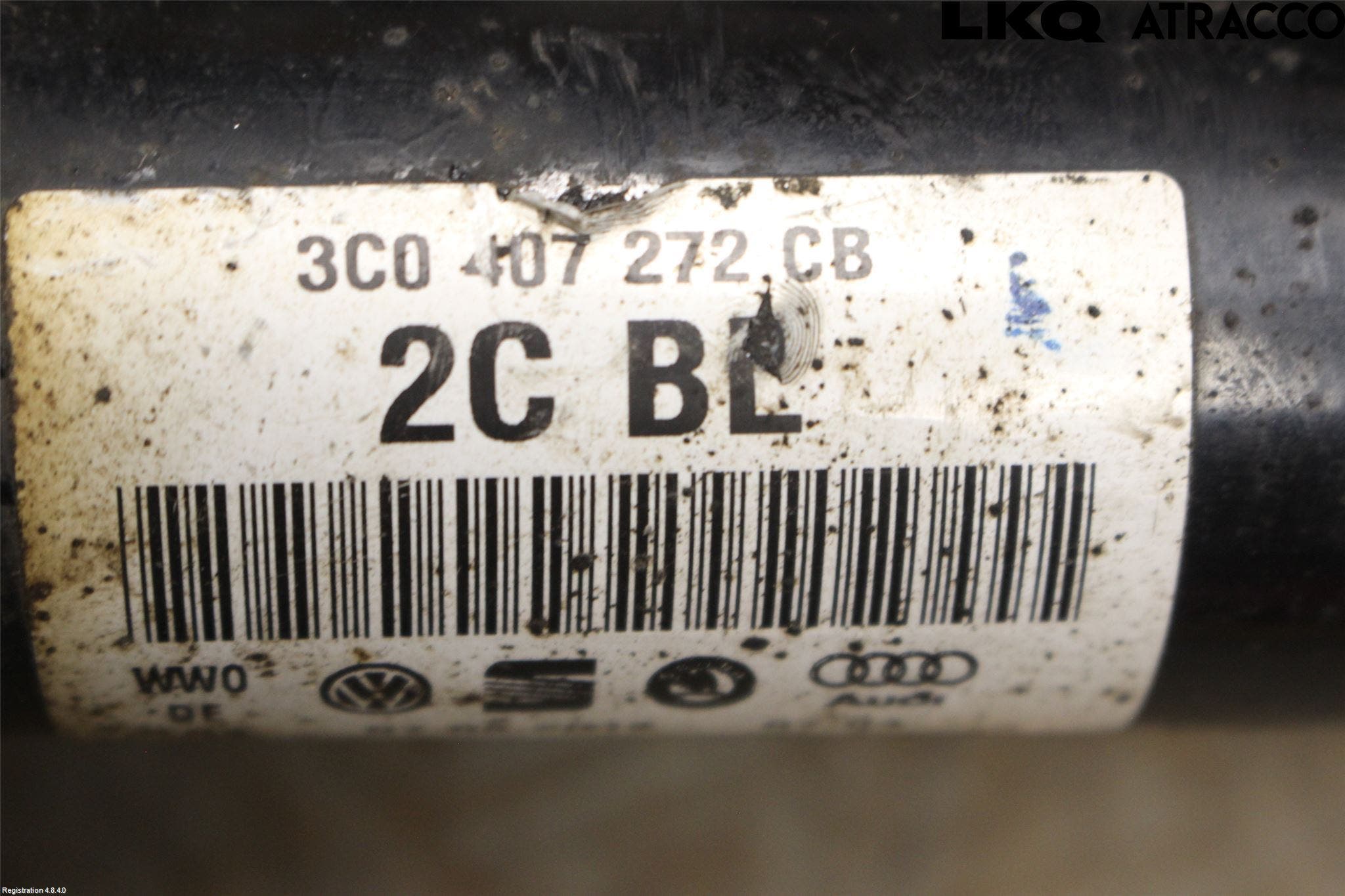 Volkswagen VW PASSAT 11-14 Drivaxel Fram Vänster