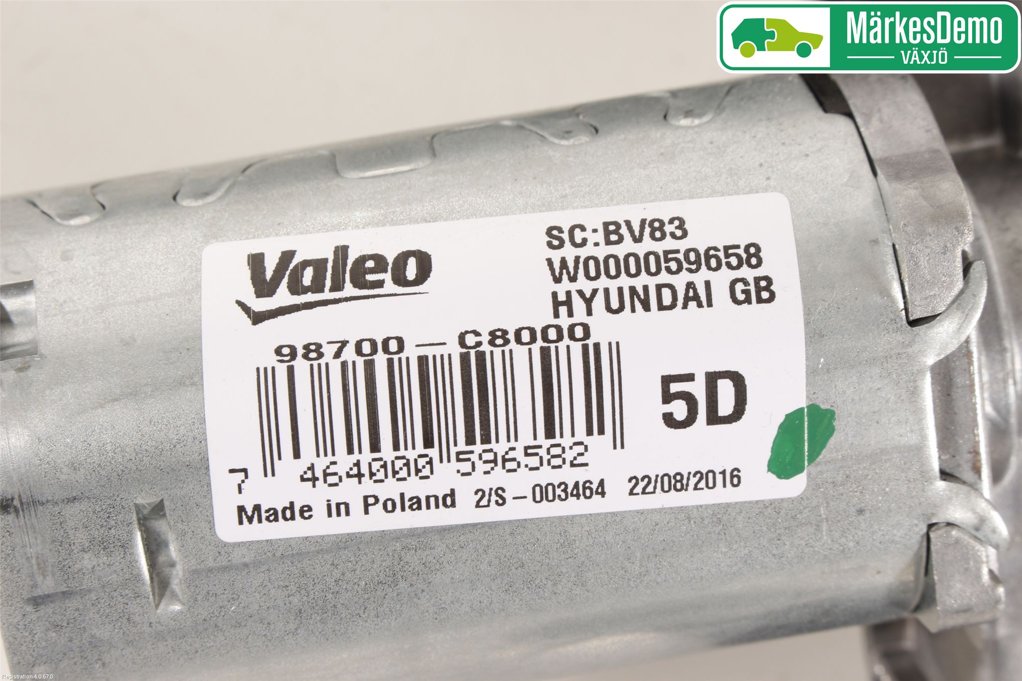 Hyundai i20 GB 15-20 Torkarmotor Baklucka