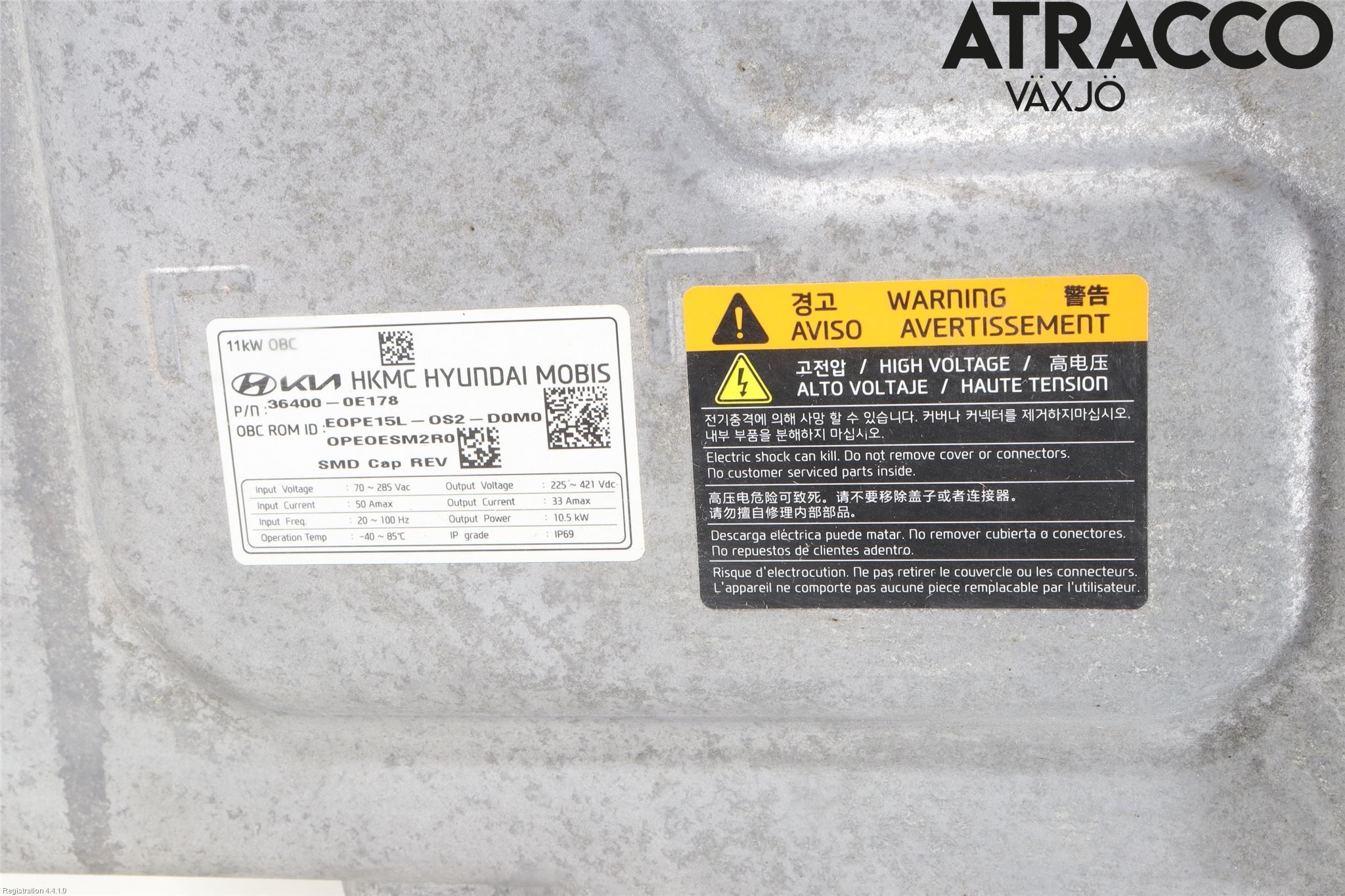 Hyundai KONA/ELECTRIC OS 18-23 Batteriladdare Högspänning