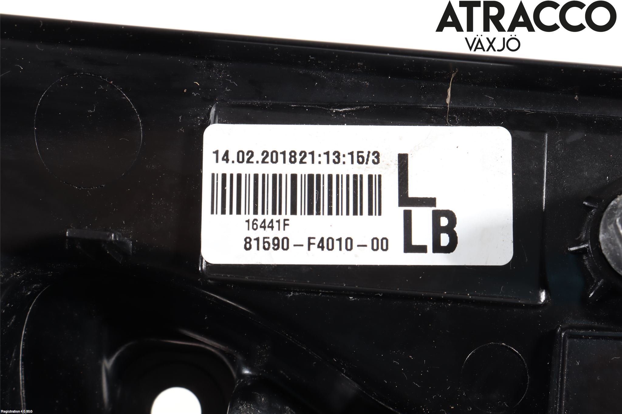 Toyota C-HR 16-23 Bakljus Lucka Vä