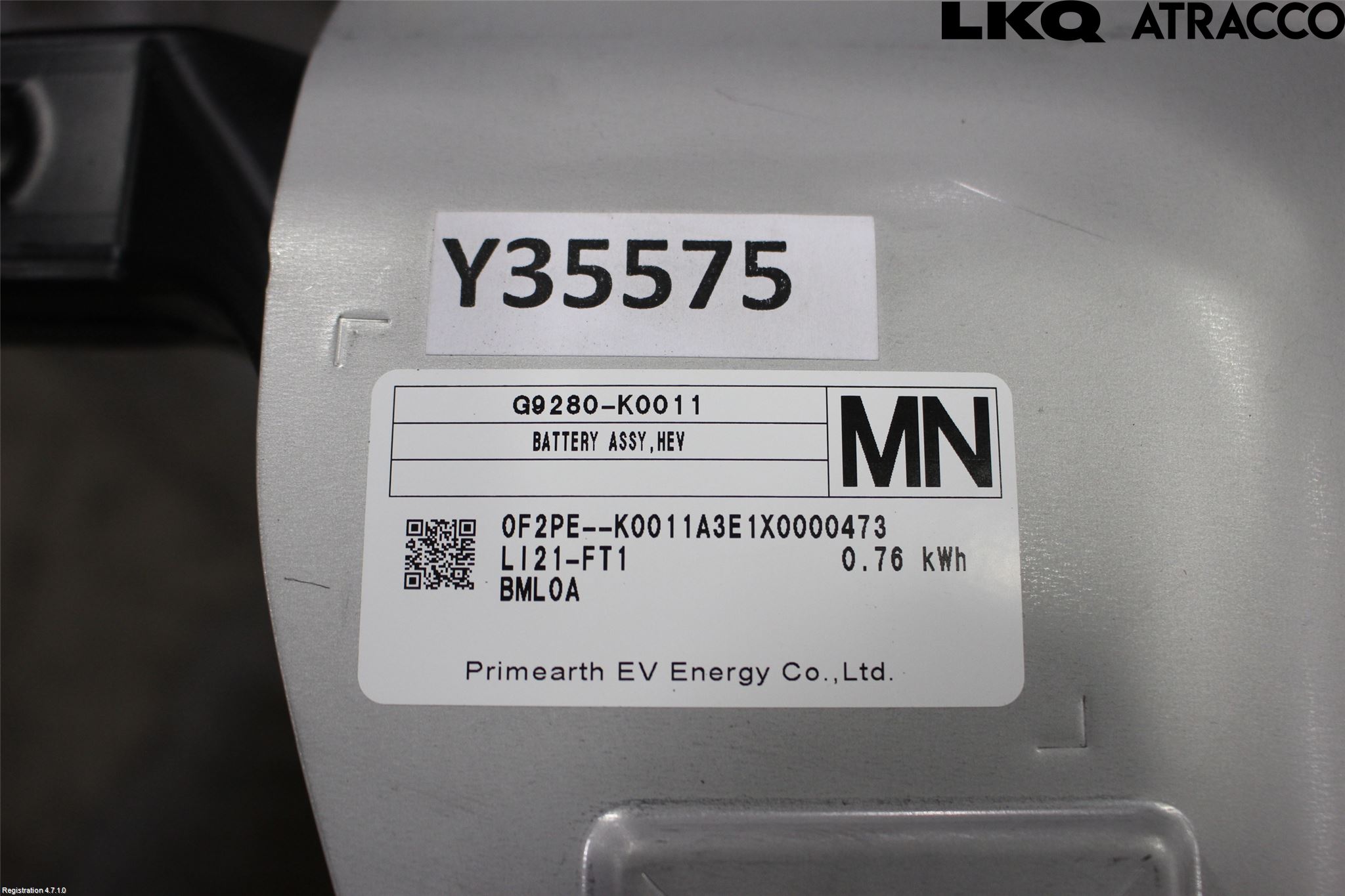 Toyota YARIS XP21 20- Batteri Högspänning