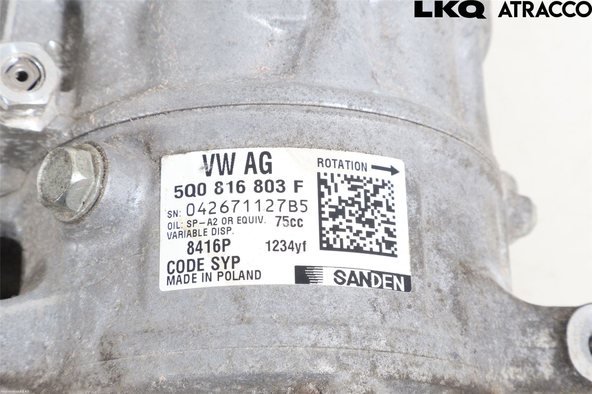 Volkswagen VW TIGUAN 16-24 Ac Kompressor