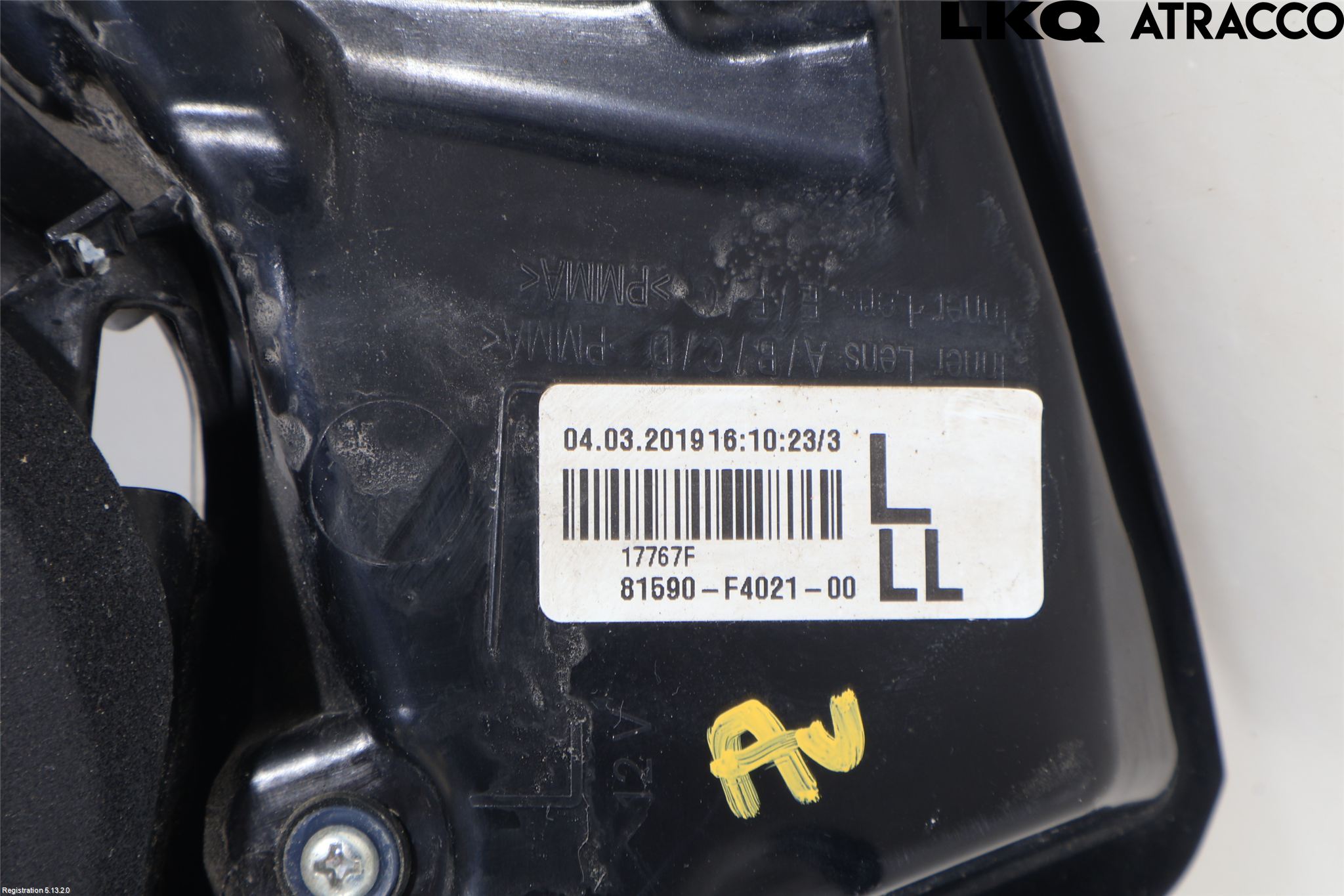 Toyota C-HR 16-23 Bakljus Lucka Vä