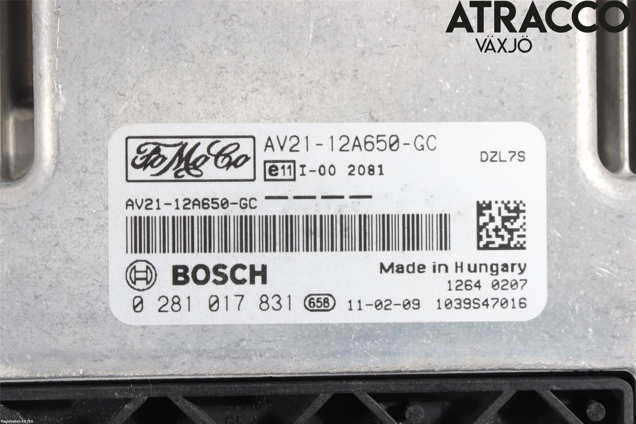 Ford FIESTA 09-12 Styrenhet Insprut Bensin