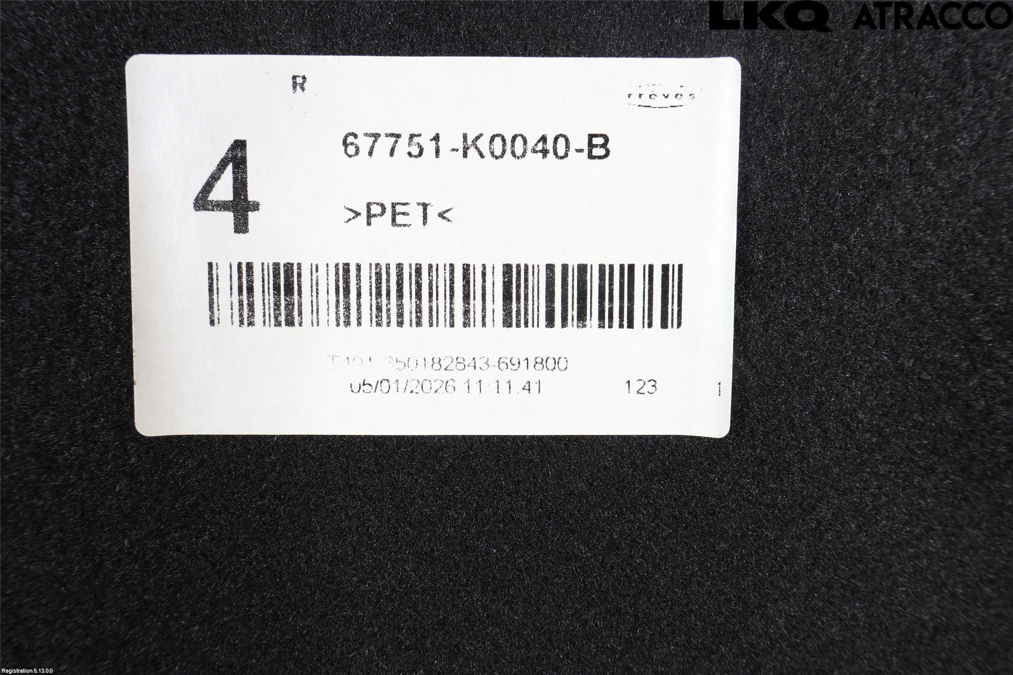 Toyota YARIS XP21 20- Inredning Bakluckeklädsel