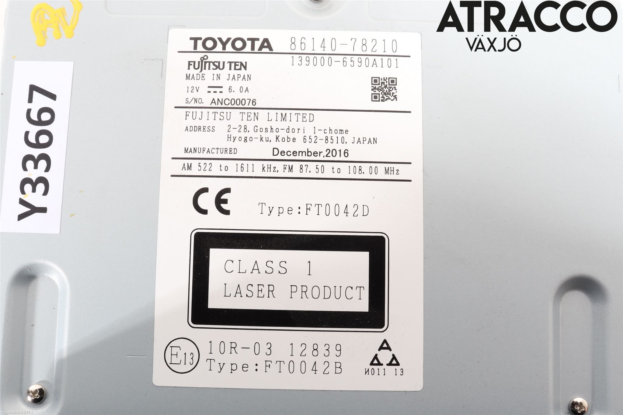 Lexus NX 300h 15-21 Cd Radio - Multimediapanel