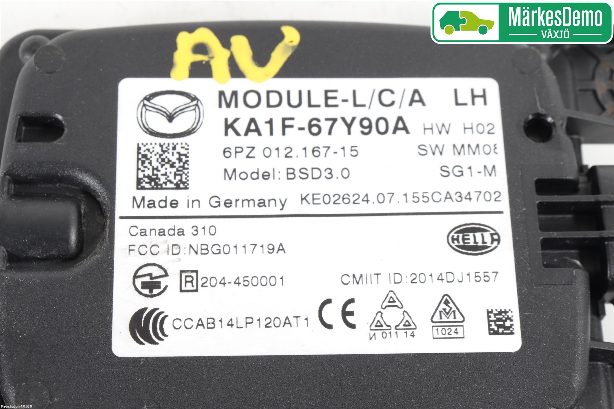 Mazda CX-5 12-17 Sensor Aktivt Kollisionsskydd