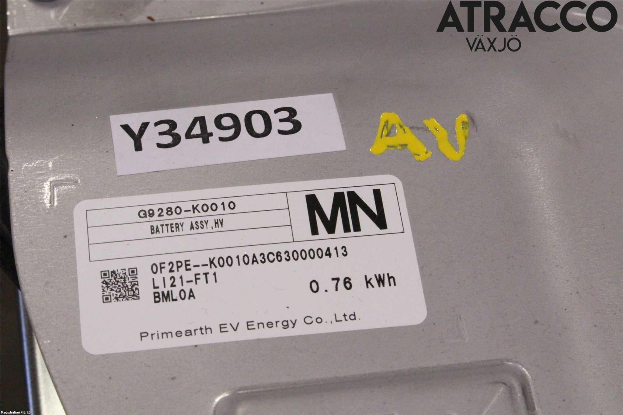 Mazda 2 KB Hybrid 22- Batteri Högspänning