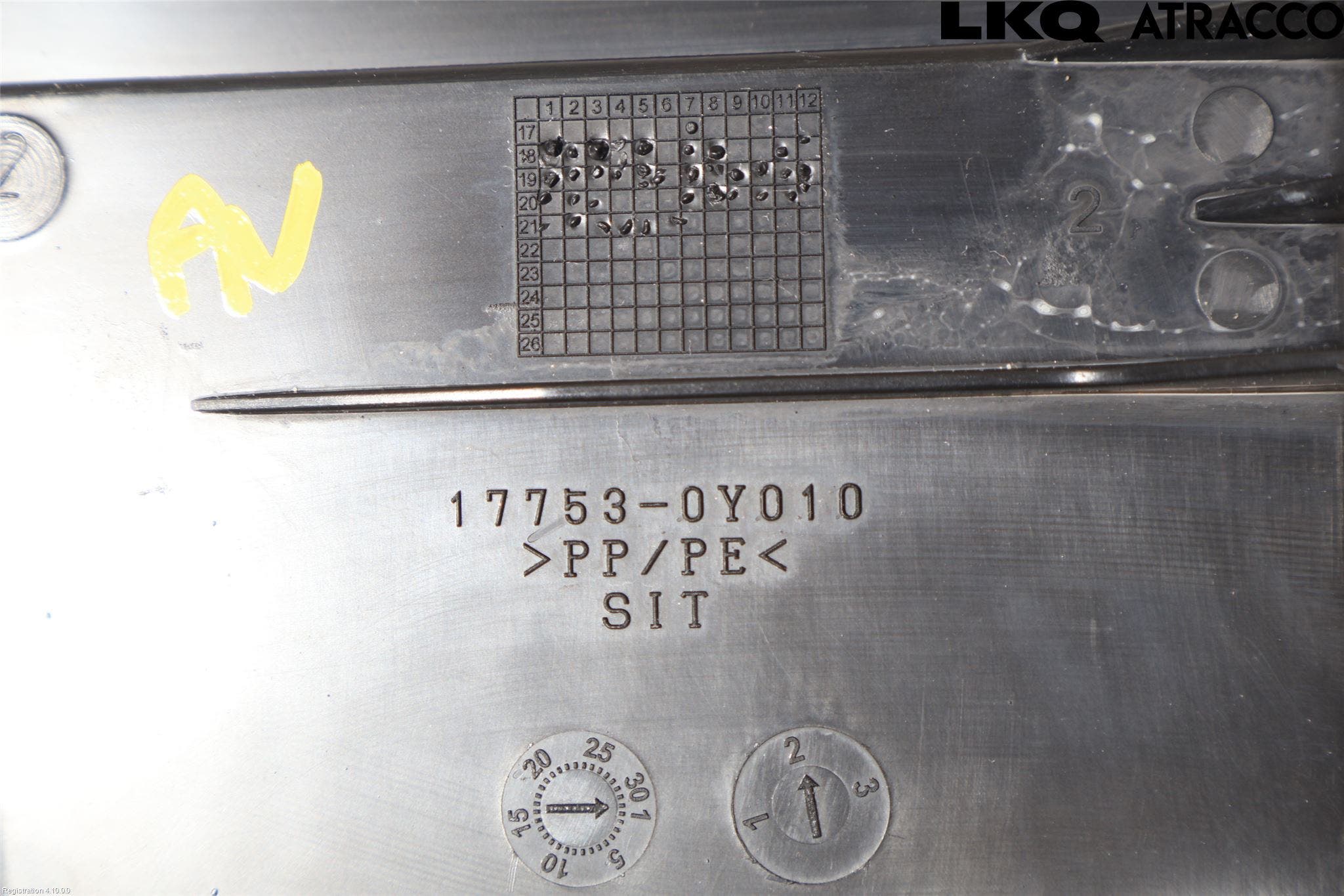 Toyota COROLLA 19- Förg-Bälg-Rör Mot Luftr