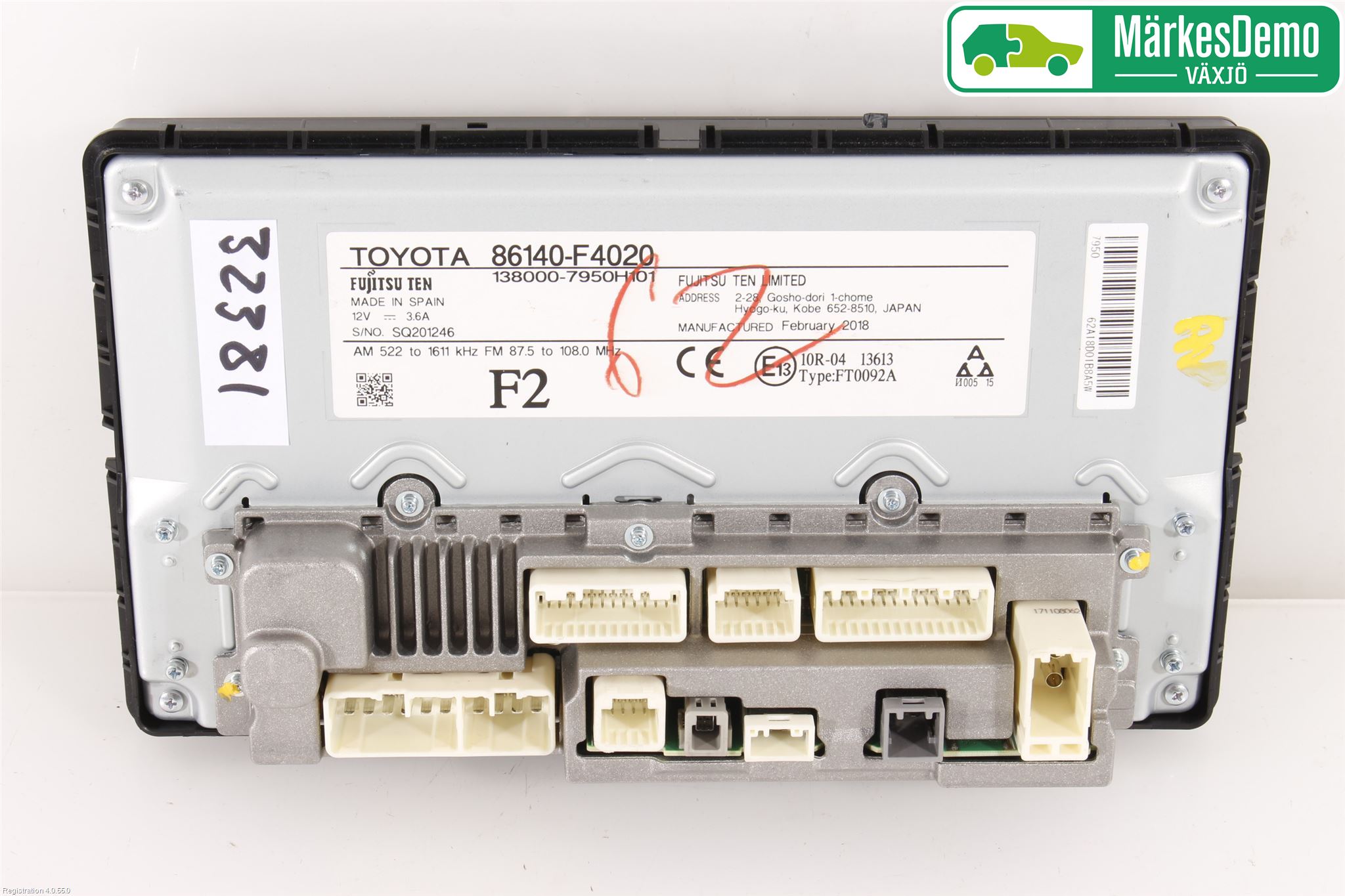 Toyota C-HR 16-23 Cd Radio - Multimediapanel