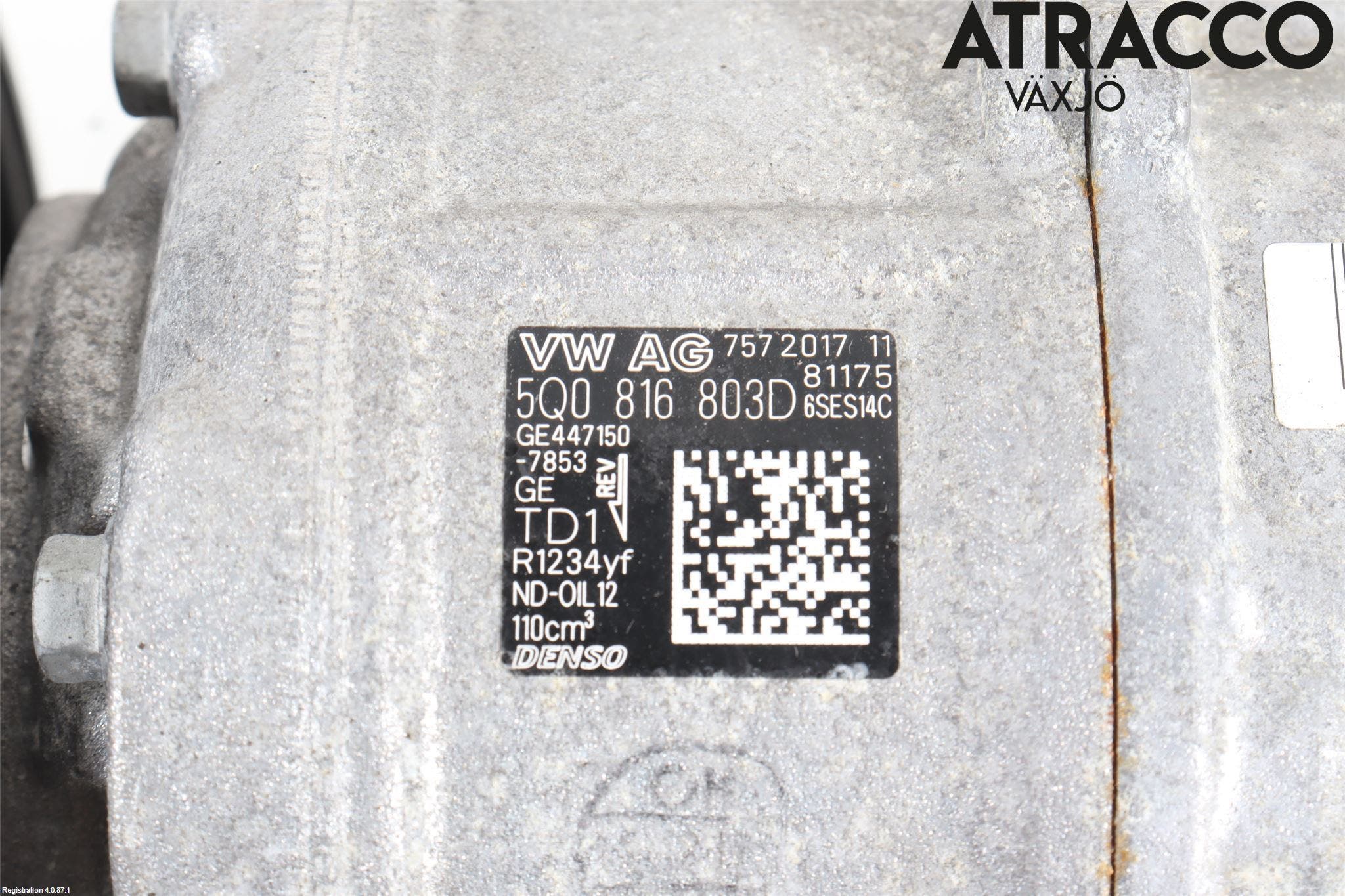 Volkswagen VW GOLF / E-GOLF VII 13-20 Ac Kompressor