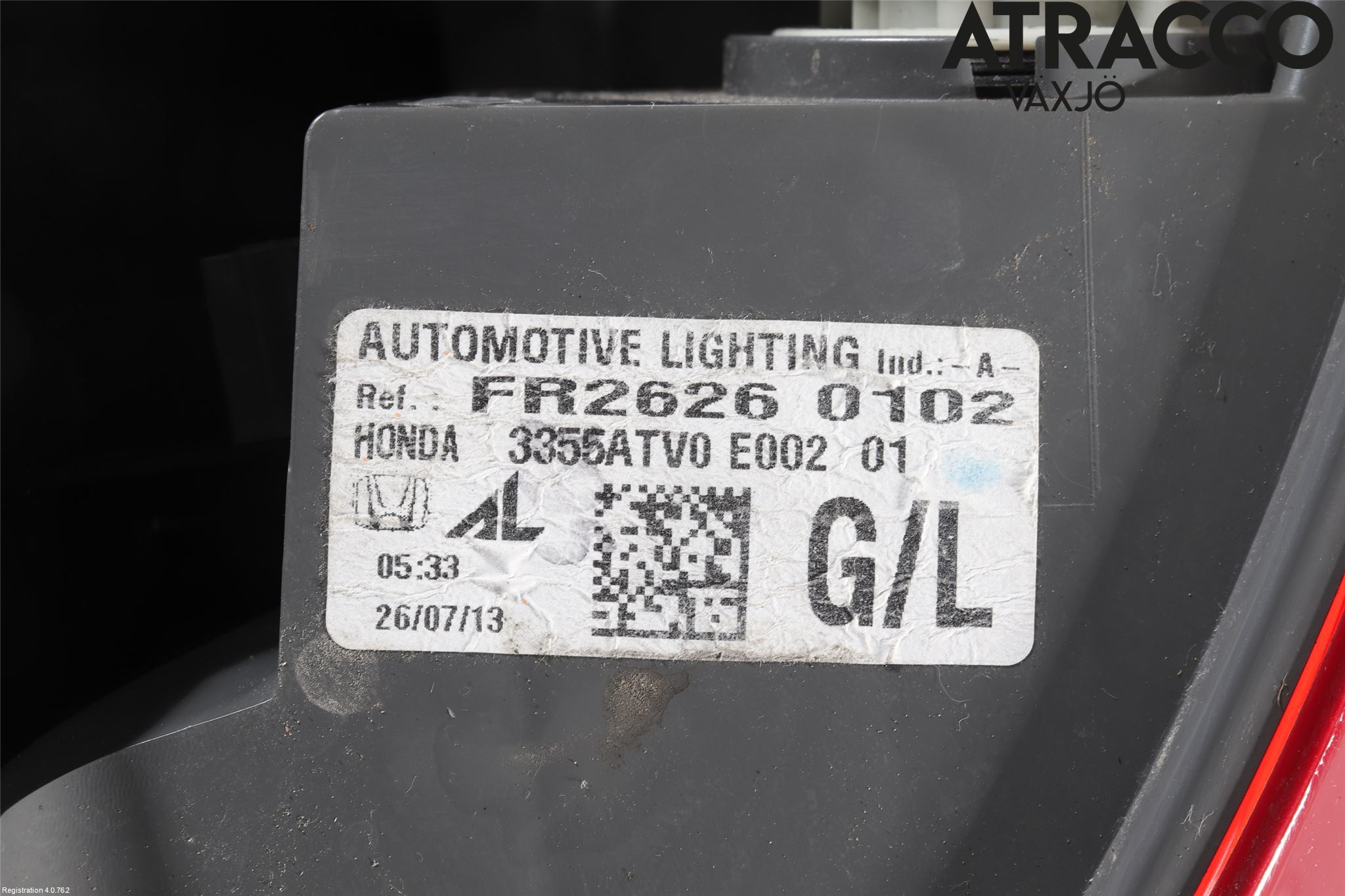 Honda CIVIC 12-16 Bakljus Vänster