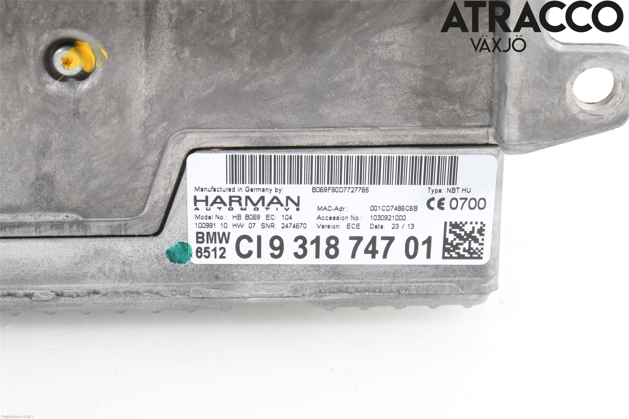 BMW 5 GT F07 09-17 Cd Radio - Multimediapanel