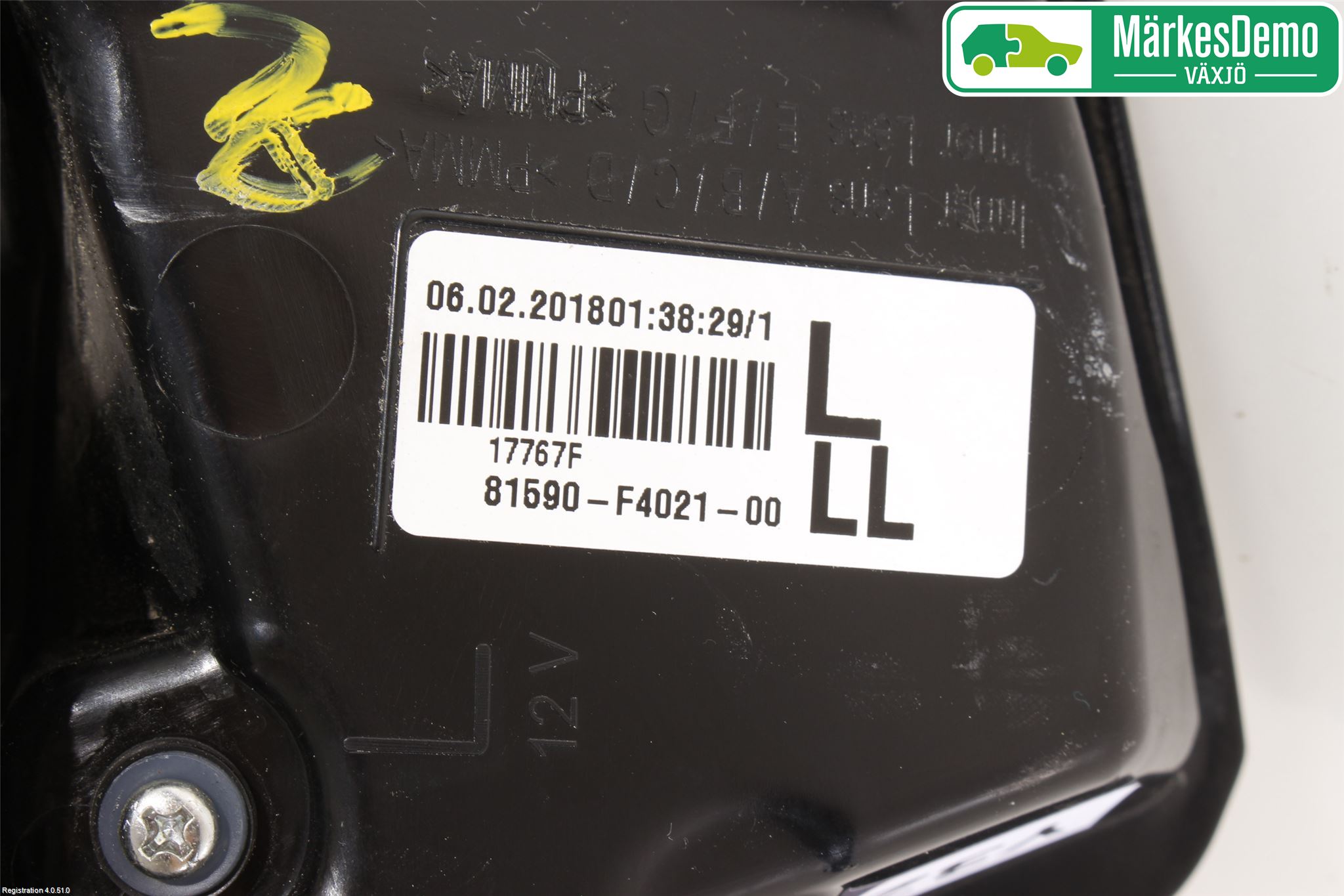 Toyota C-HR 16-23 Bakljus Lucka Vä