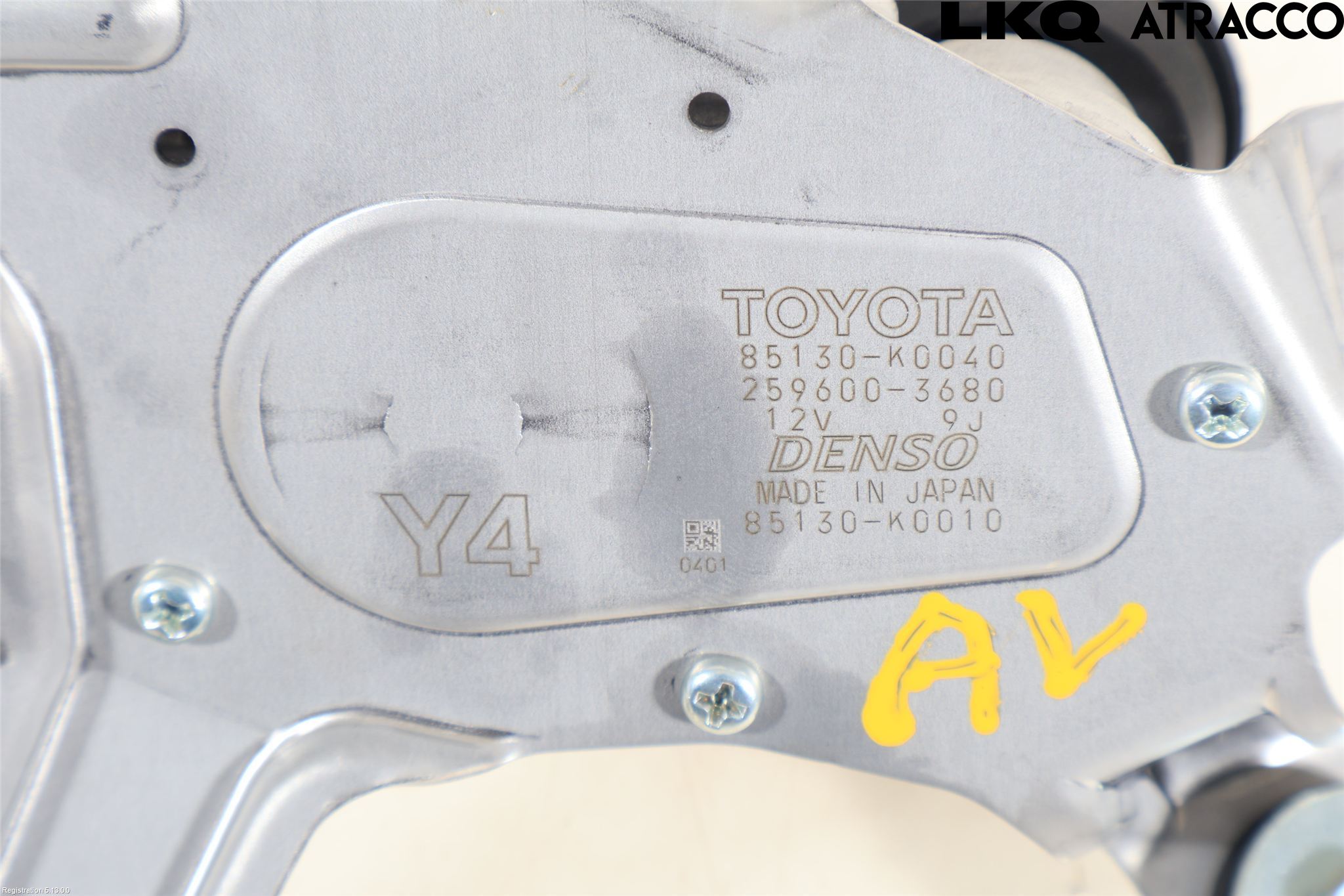Toyota YARIS XP21 20- Torkarmotor Baklucka