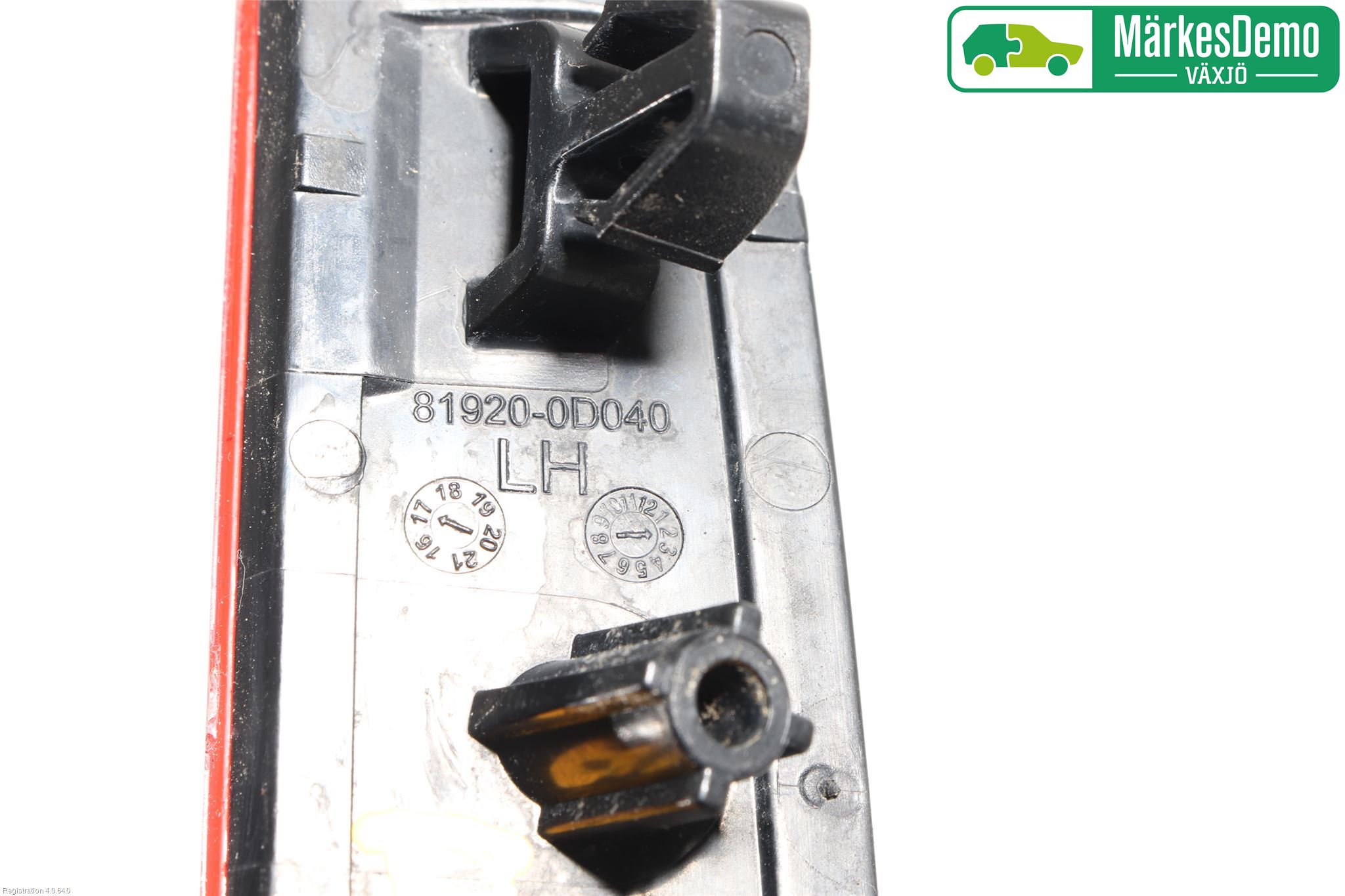 Toyota YARIS XP130 15-20 Dimljus/Reflex Bak