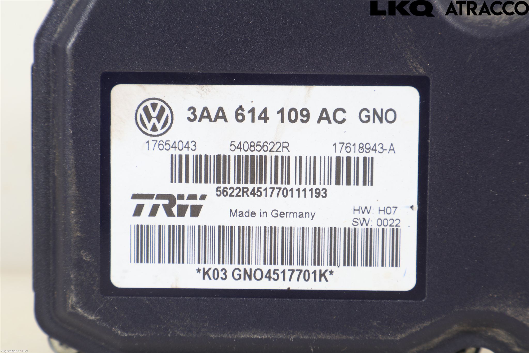 Volkswagen VW PASSAT 11-14 Abs Hydraulaggregat