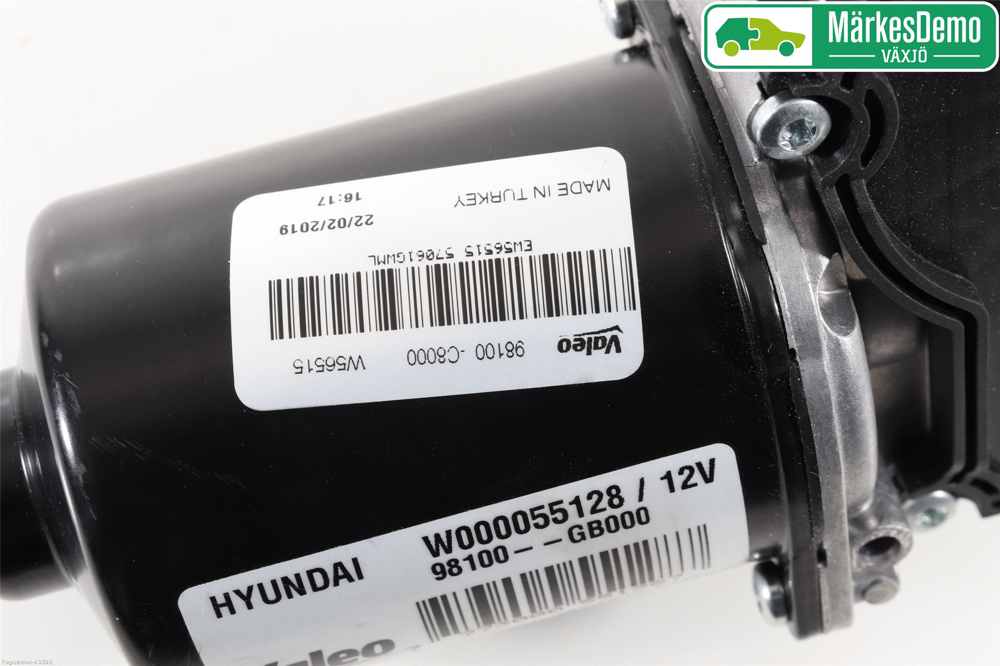 Hyundai i20 GB 15-20 Torkarmotor Vindruta