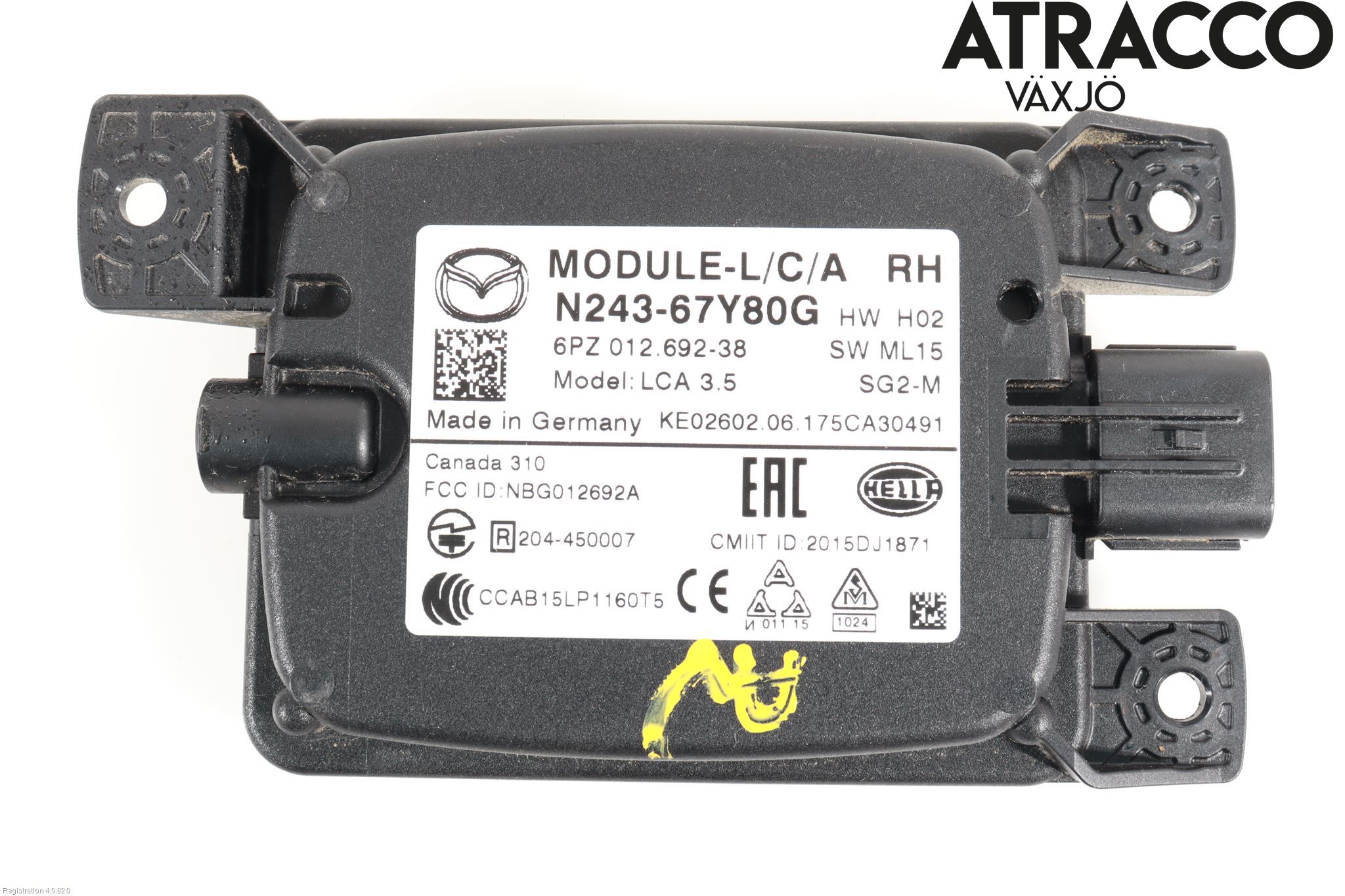 Mazda MX-5 IV (ND/ND2/ND3) MIATA 15- Sensor Aktivt Kollisionsskydd