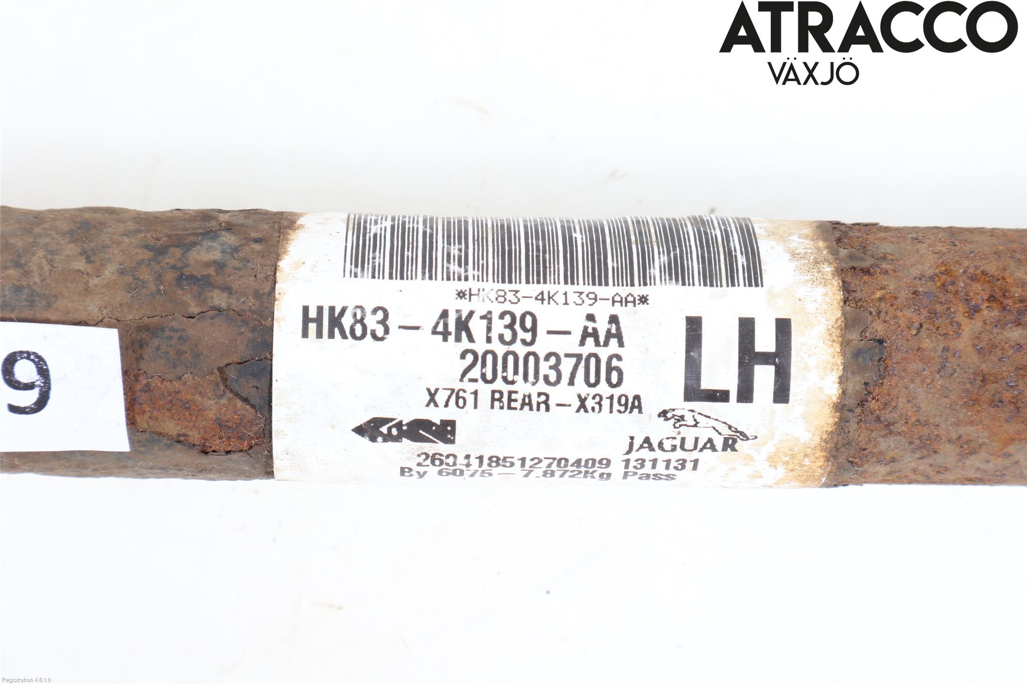 Landrover RANGE ROVER VELAR (L560) 17- Drivaxel Bak Vänster