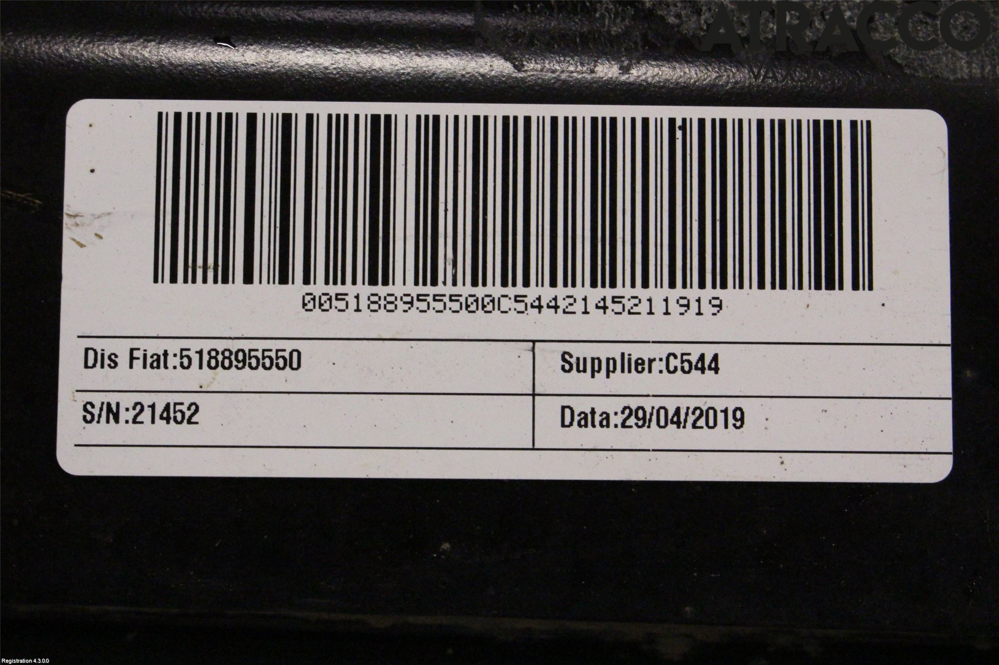 Fiat 500 07- Bakaxelbalk