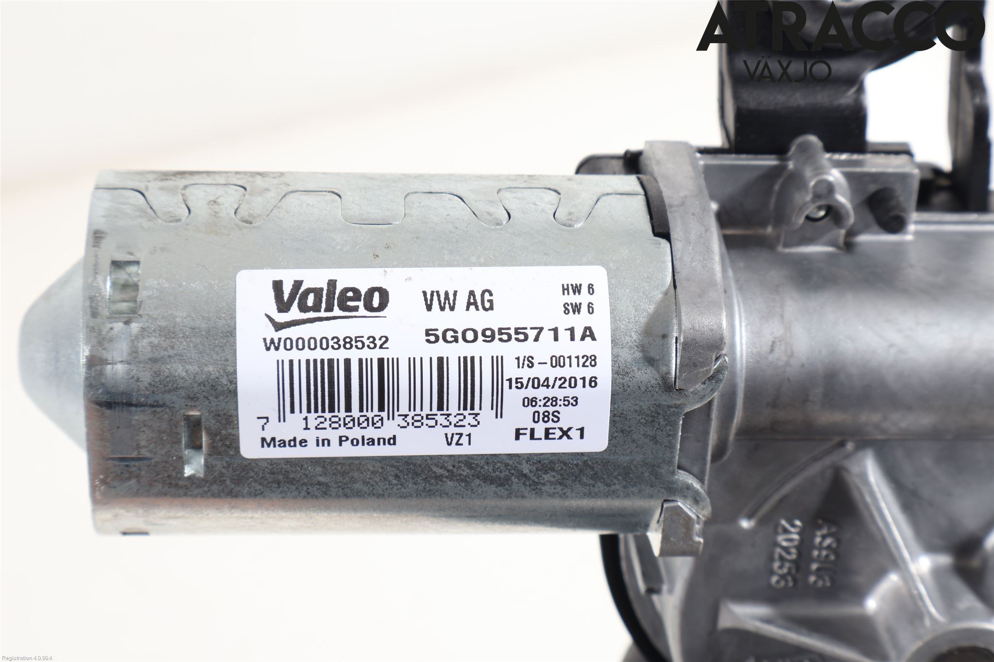 Volkswagen VW PASSAT 15-19 Torkarmotor Baklucka