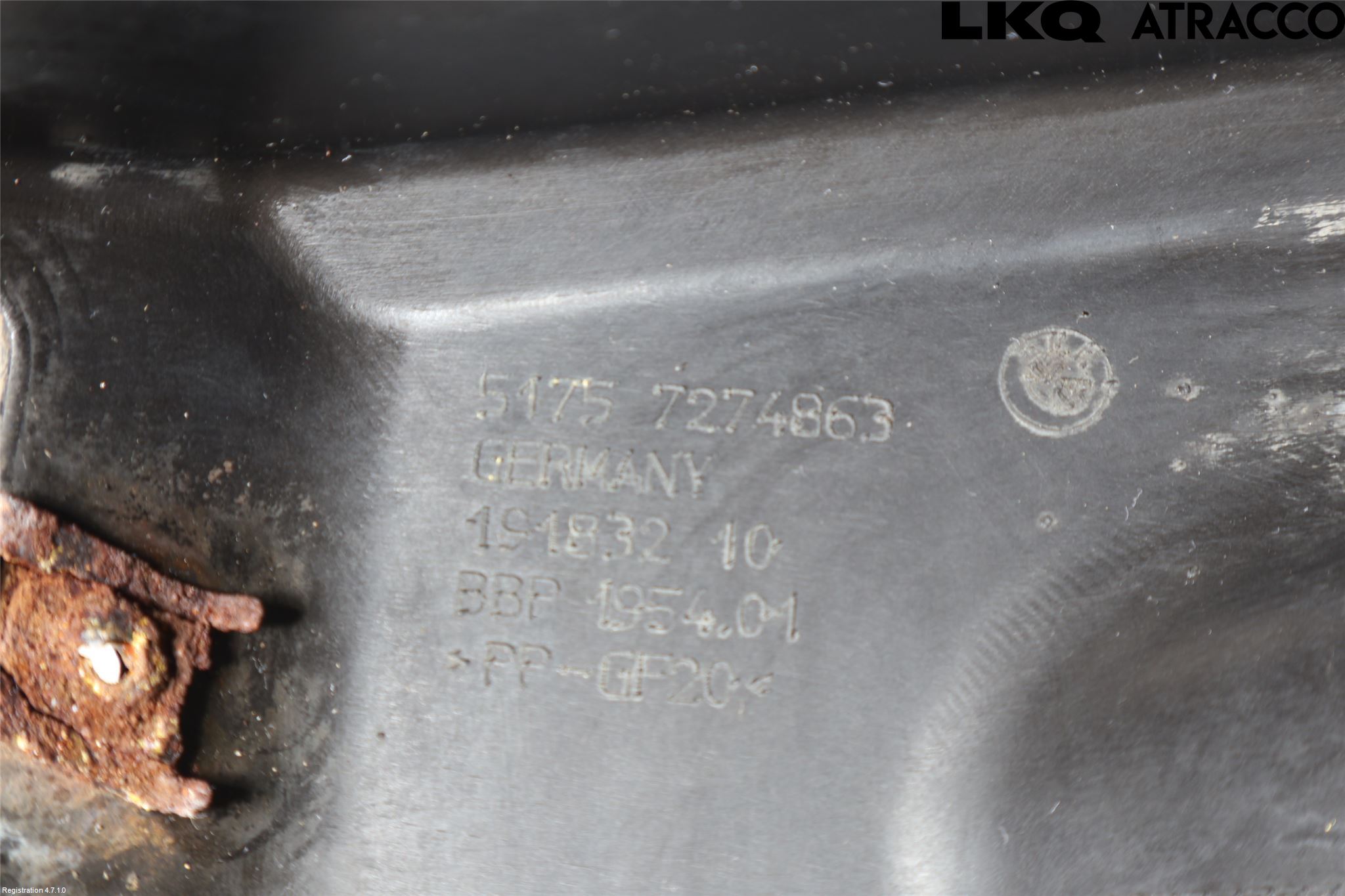 BMW 3 F30/F31/F80 12-19 Deflektor Plåt-Plast Kylning
