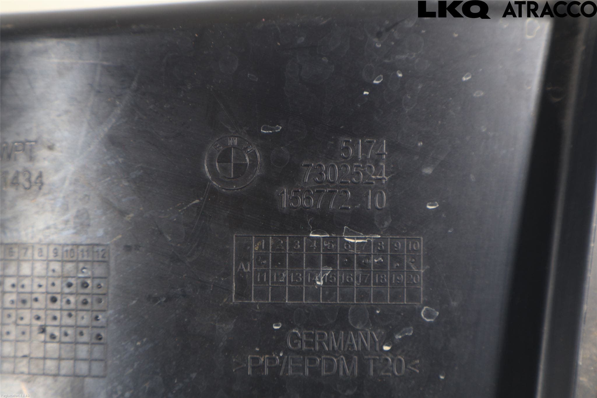 BMW 2 F45 Active Tourer 14-21 Deflektor Plåt-Plast Kylning