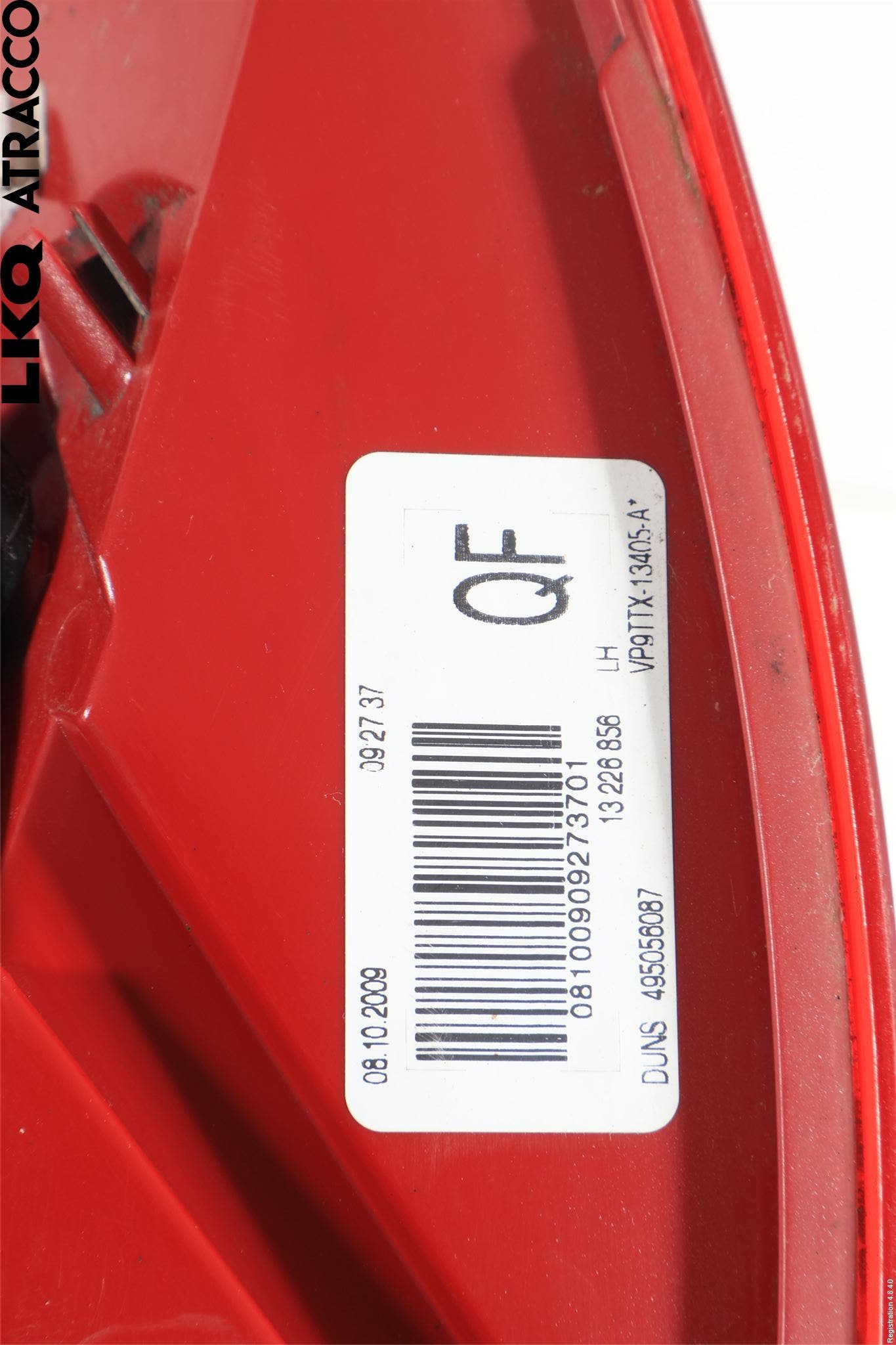 Opel INSIGNIA 09-16 Bakljus Vänster