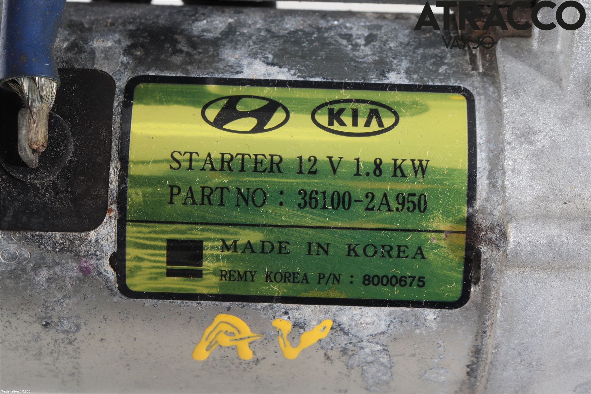 Hyundai TUCSON 05- Startmotor Diesel