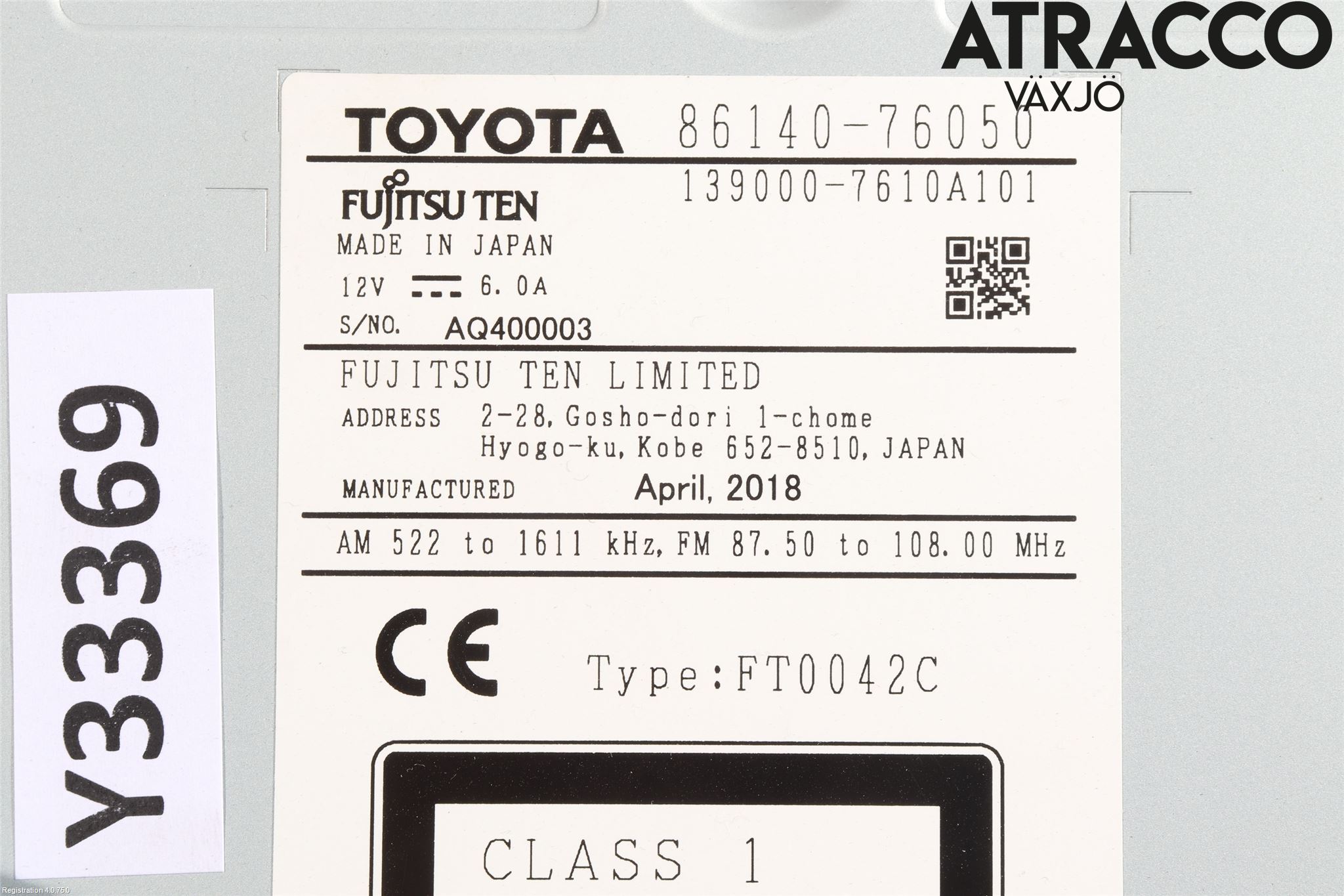 Lexus CT 200h Cd Radio - Multimediapanel