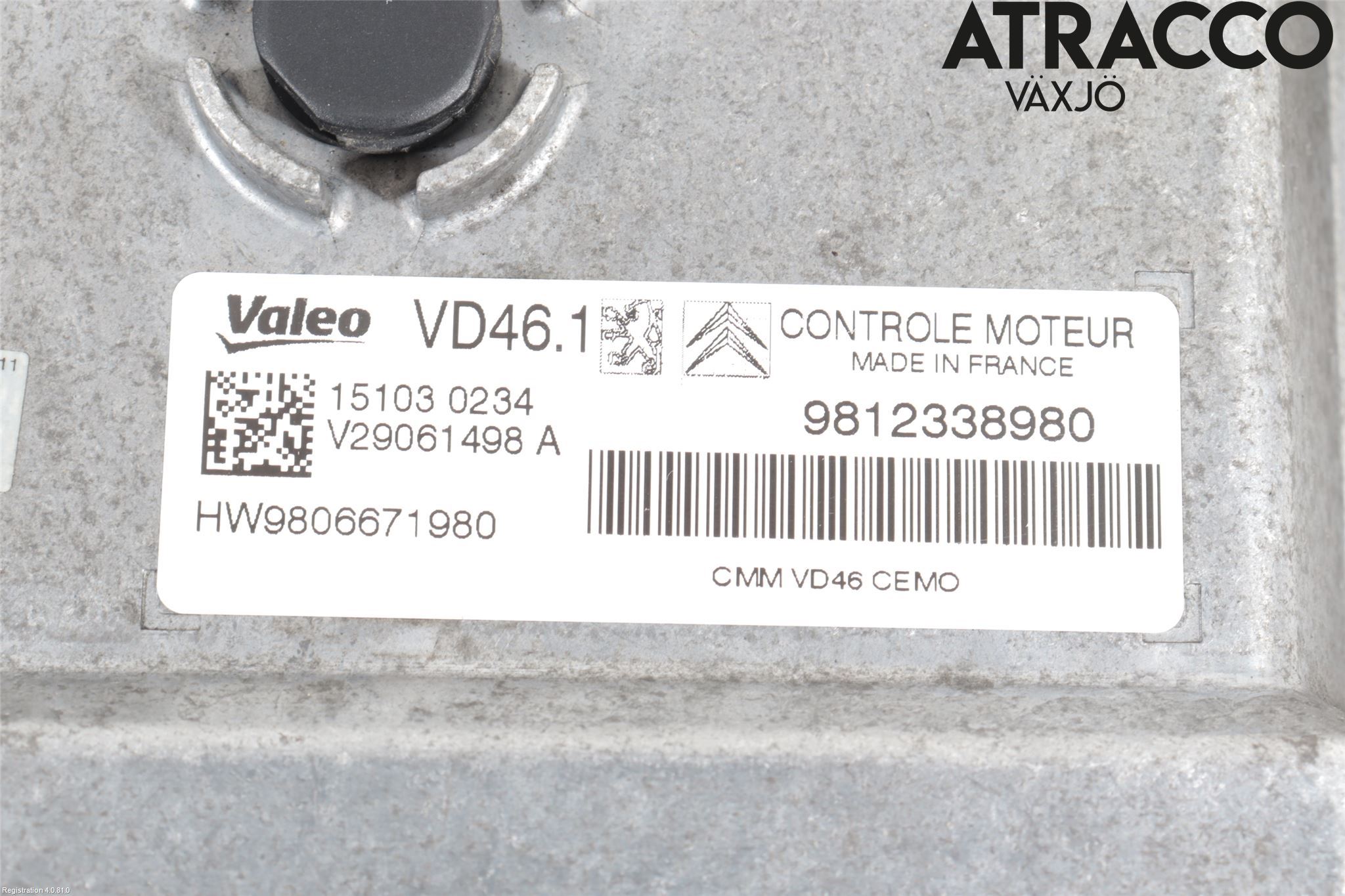 Peugeot 308 14-21 Styrenhet Insprut Bensin