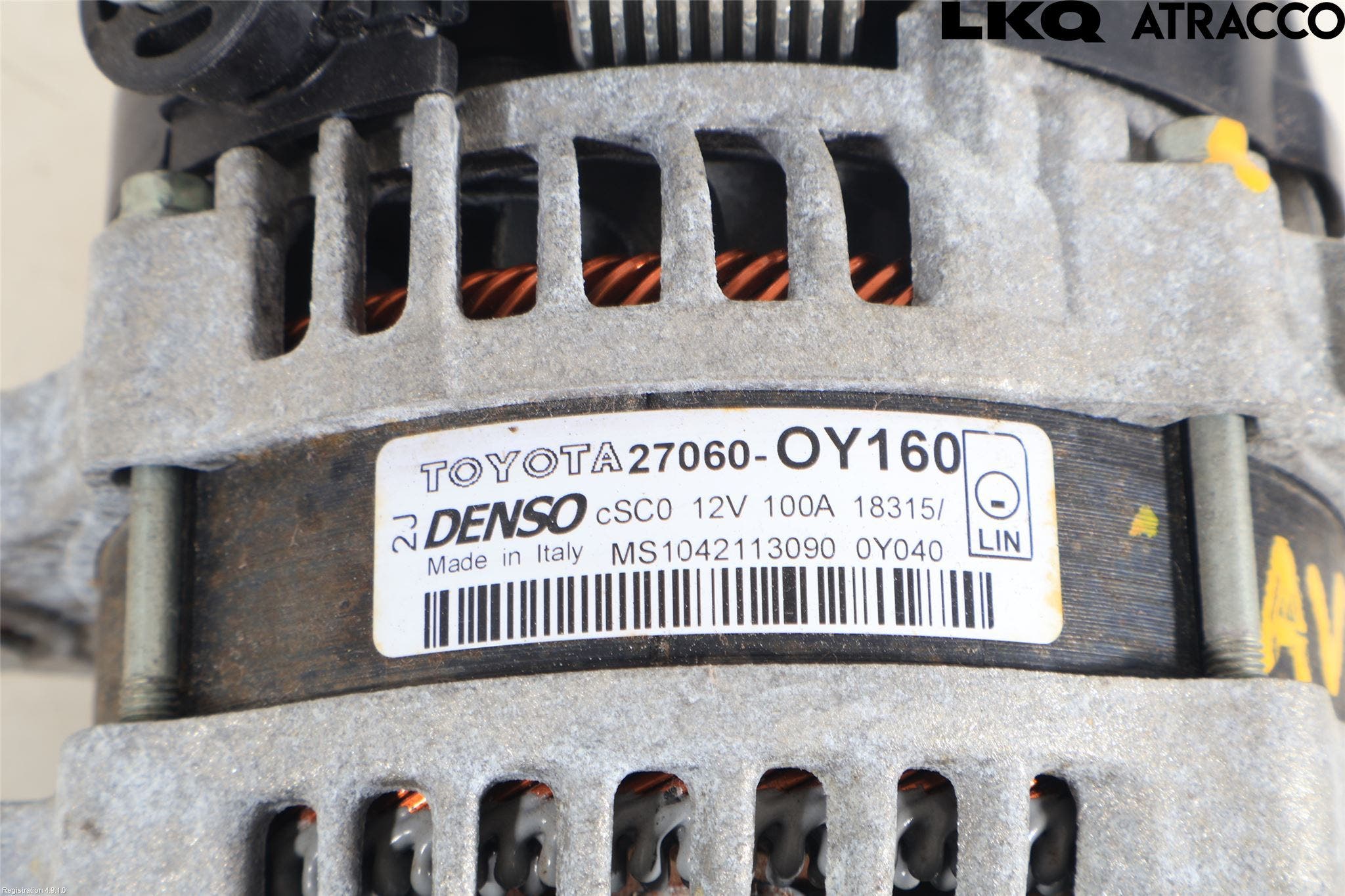 Toyota YARIS XP130 15-20 Generator