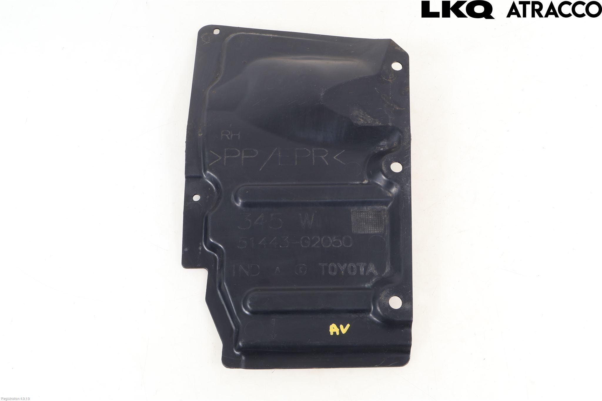 Toyota AURIS 07-09 Hasplåt Plåt-Plast