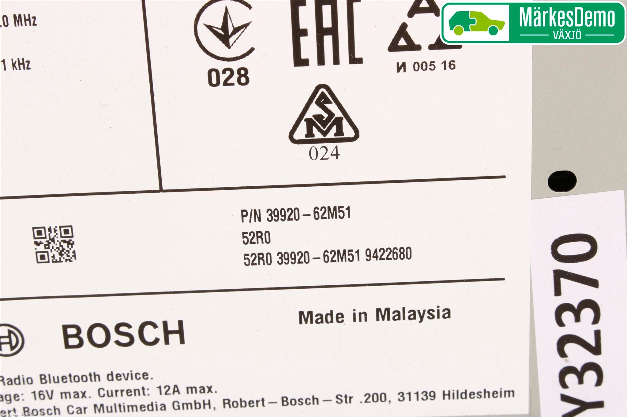 Suzuki SX4 S-CROSS 14-21 Cd Radio - Multimediapanel