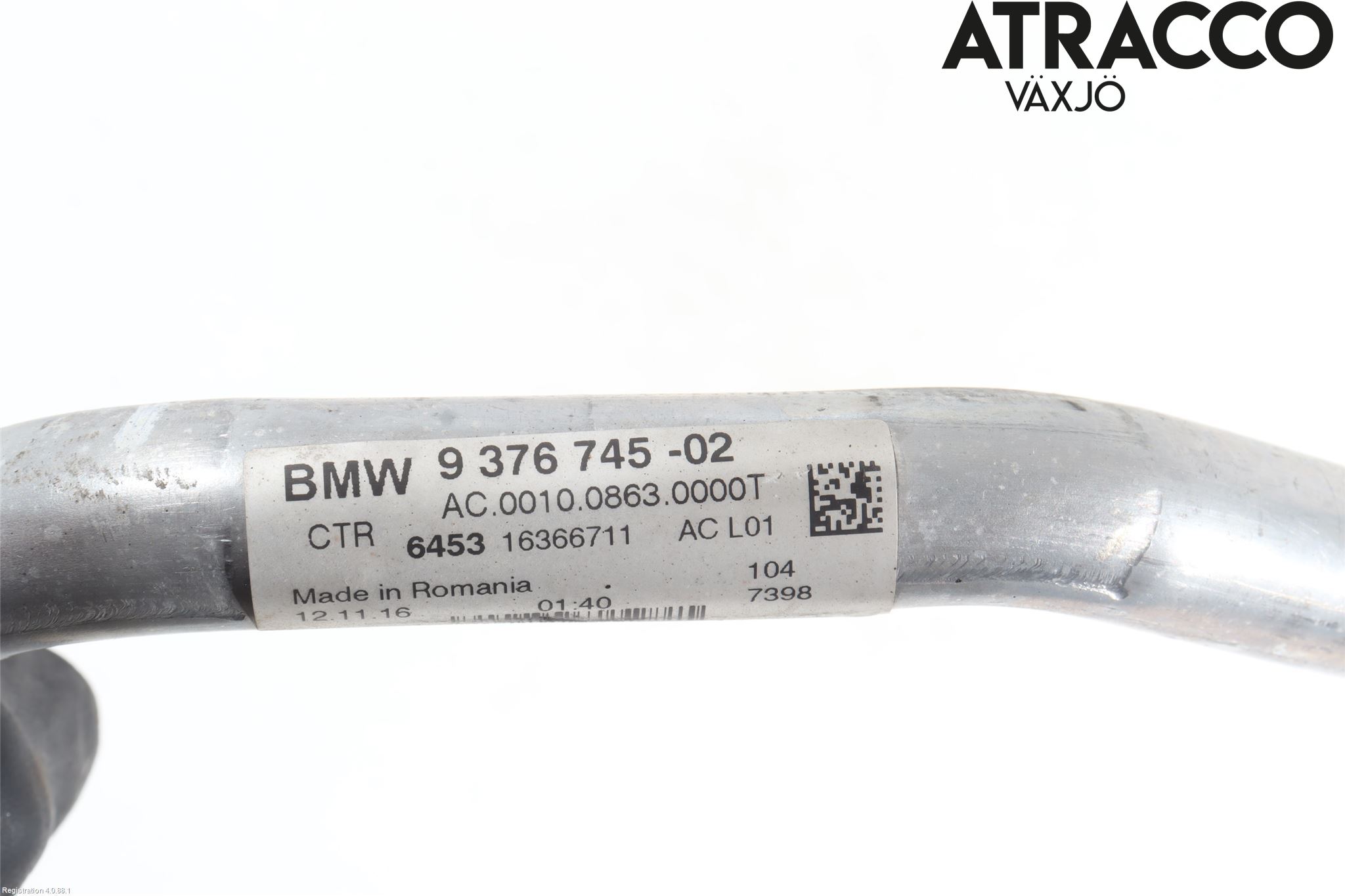BMW 5 F10/F11/F18 09-17 Ac Slang-Rör